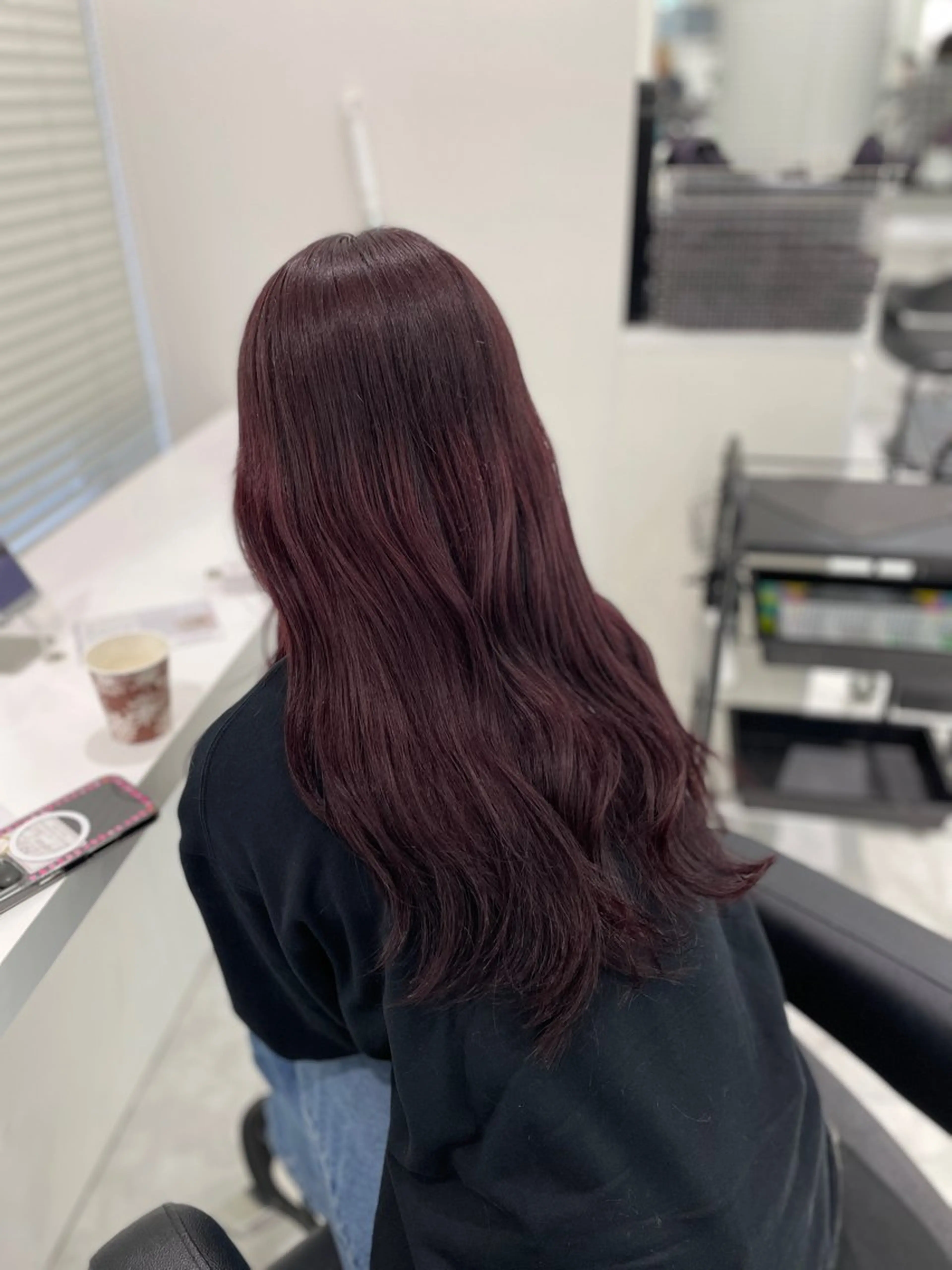 ロング カラー ヘアアレンジ ヘアカラー ♥️うる艶暖色 銀座♥️mioのヘアスタイル