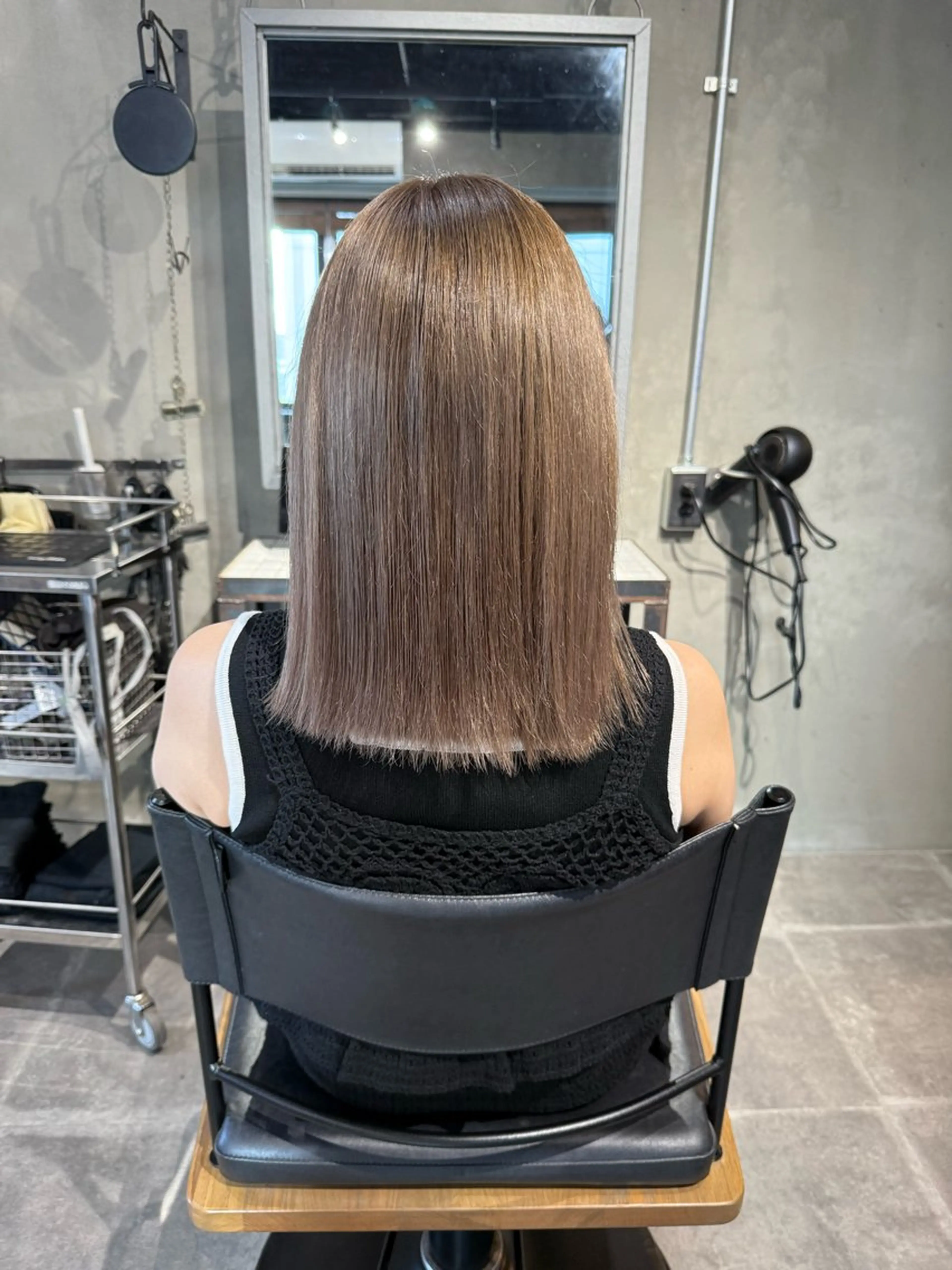 ミディアム ヘアカラー LeAng所属・佐伯 桃のヘアスタイル