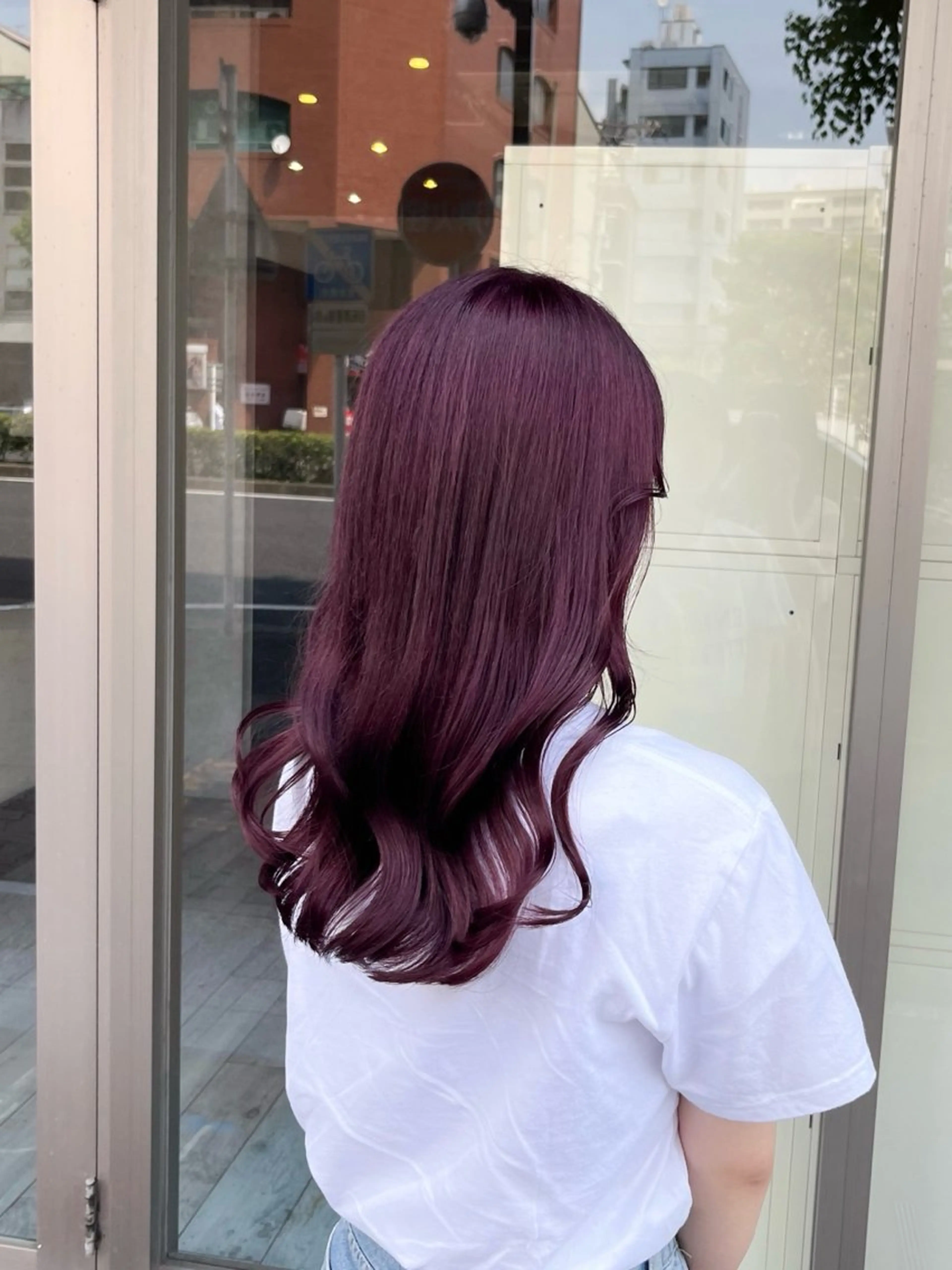 ロング カラー ラベンダーカラー ピンクカラー ピンクラベンダー カット ヘアカラー トリートメント 村田梨乃/ minim hairのヘアスタイル