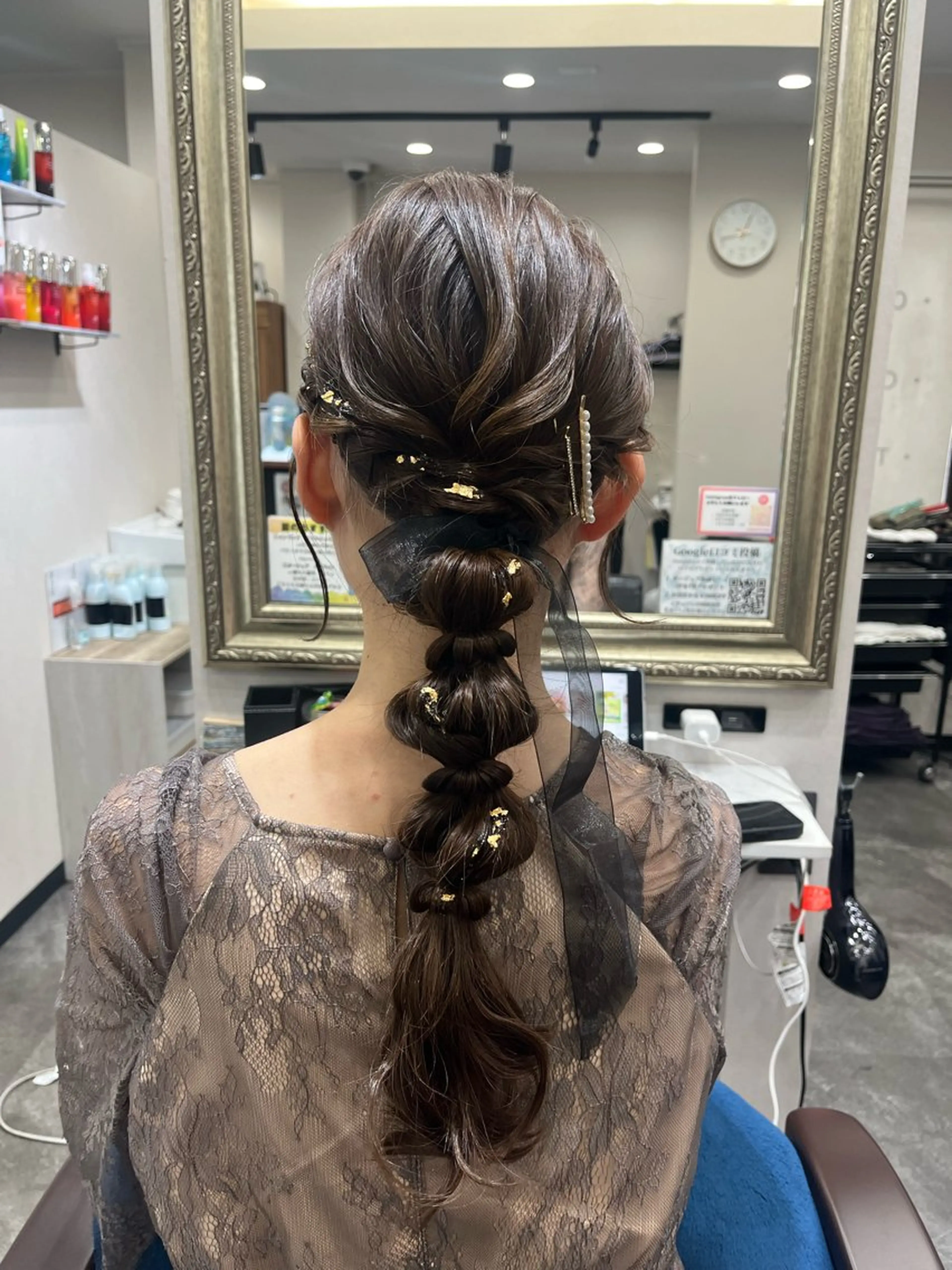 ロング ヘアアレンジ 籾木 美優のヘアスタイル