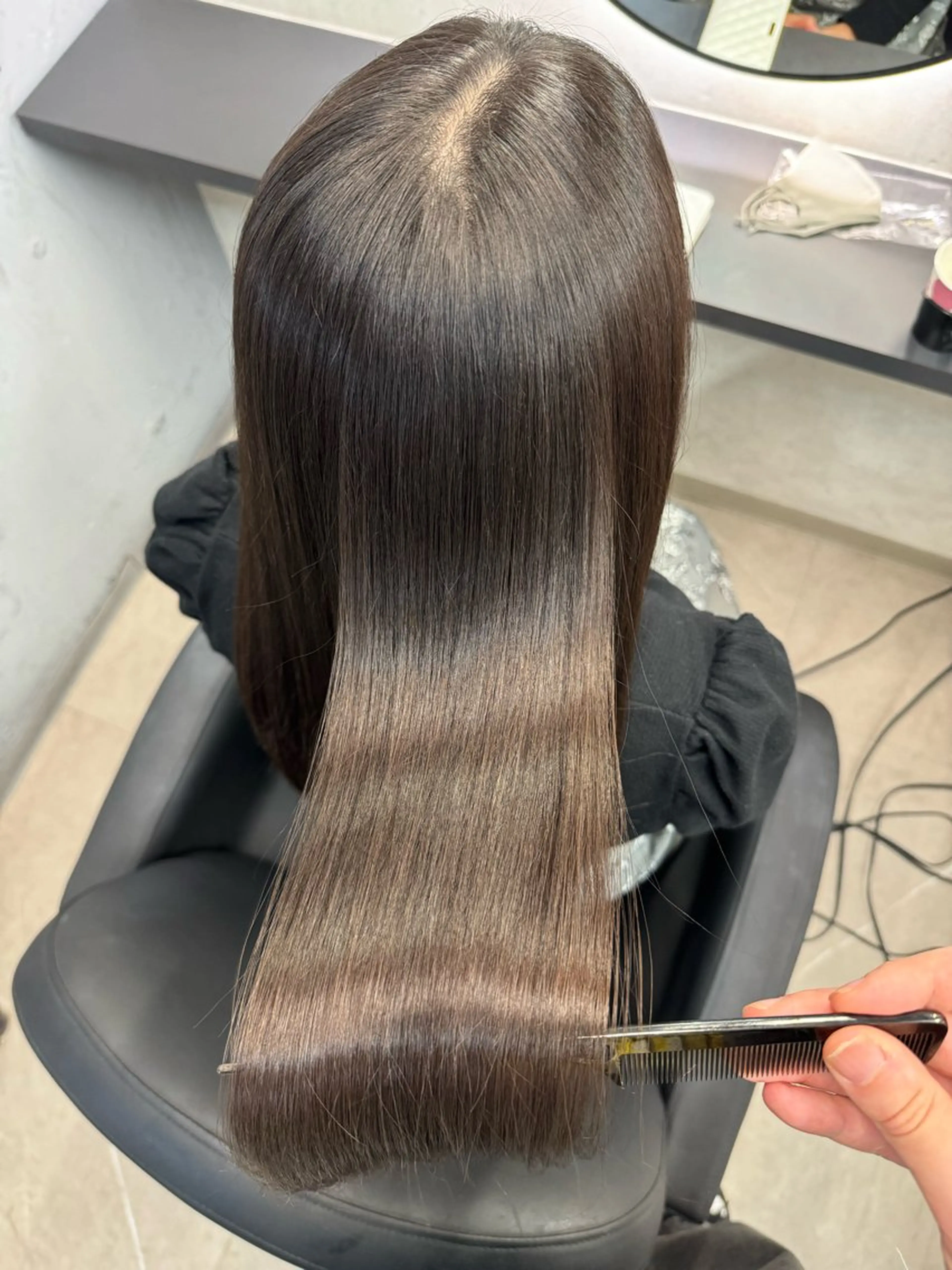 ロング ヘアカラー トリートメント XYZ所属・縮毛矯正/髪質改善 韓国風/MIKIYAのヘアスタイル