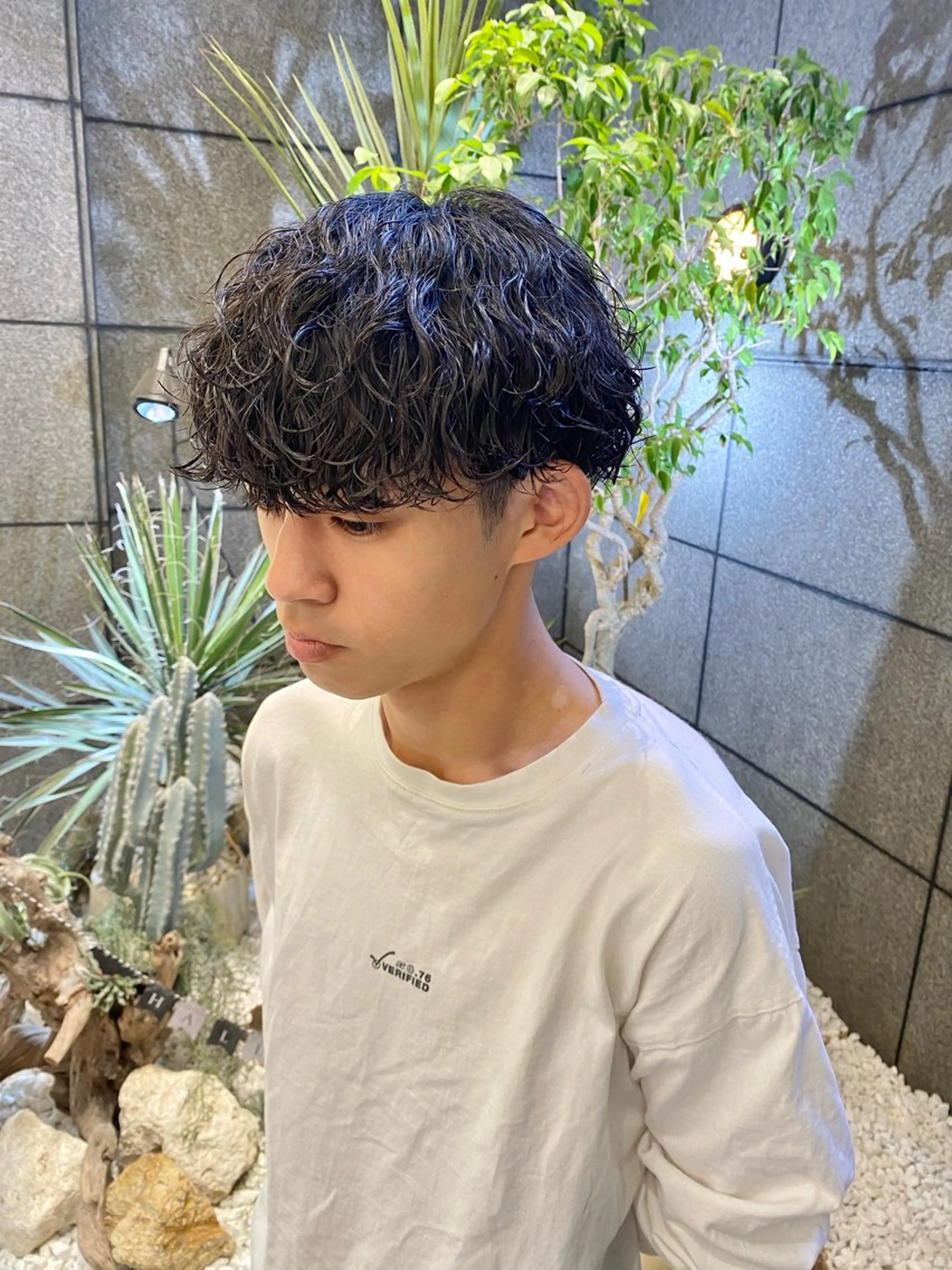 パーマ メンズ カット パーマ 酸スト/フェザー パーマ/三谷海斗のヘアスタイル