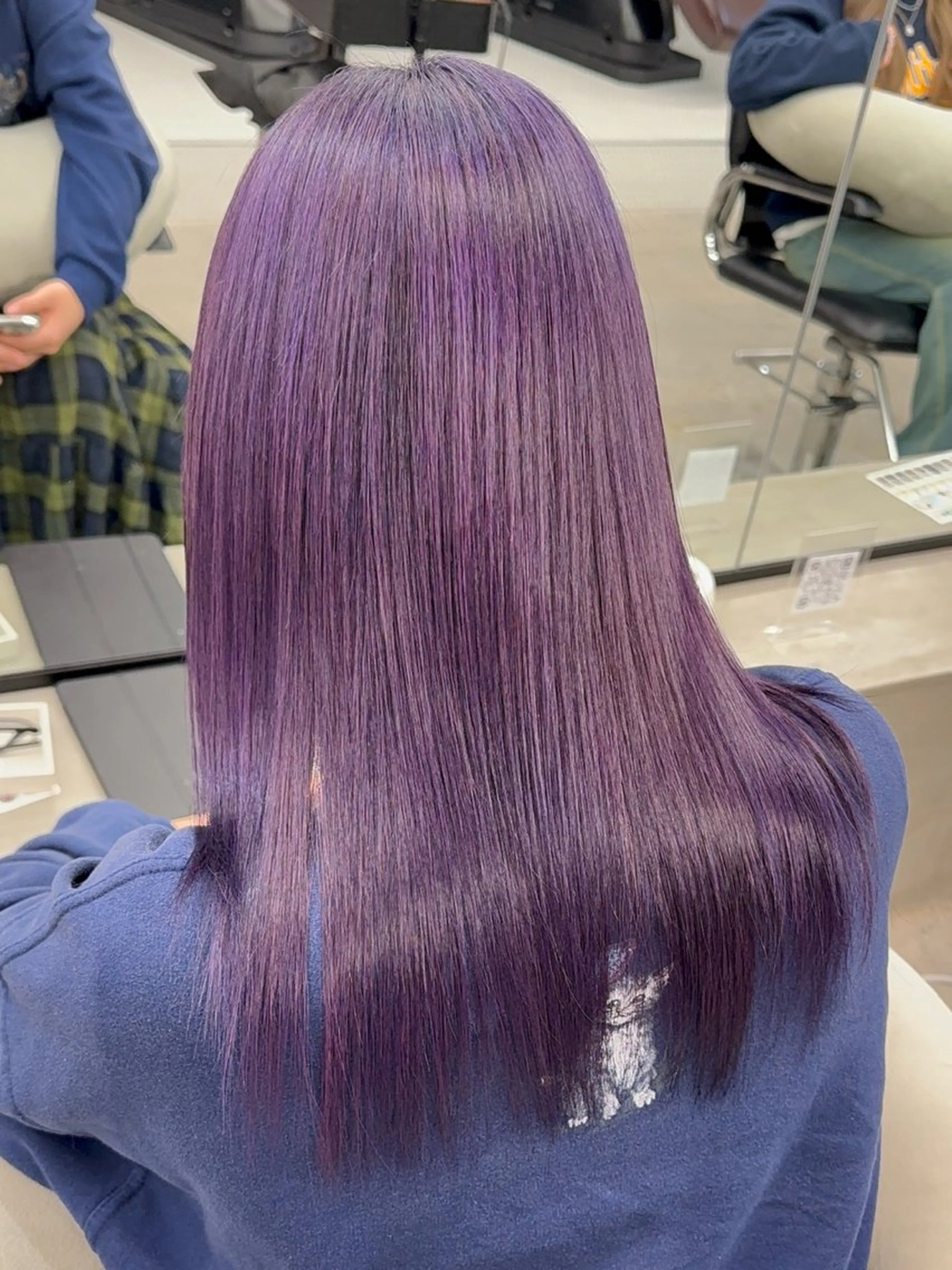 セミロング 髪質改善 ヘアカラー カラーモデル募集 ✨🤍モモハ🤍✨のヘアスタイル