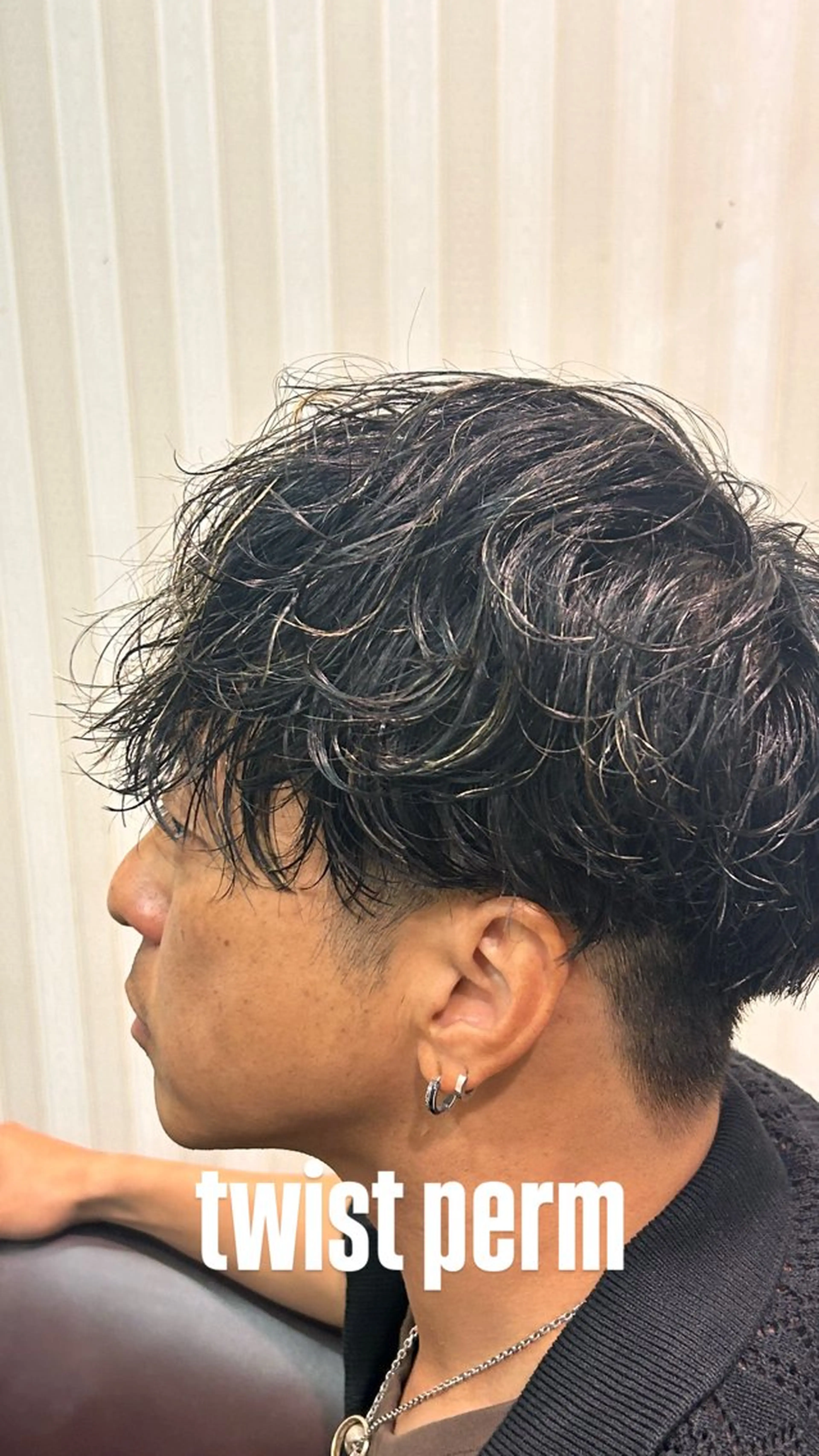 ショート パーマ メンズ EARTH大宮宮原店所属・ri kuのヘアスタイル