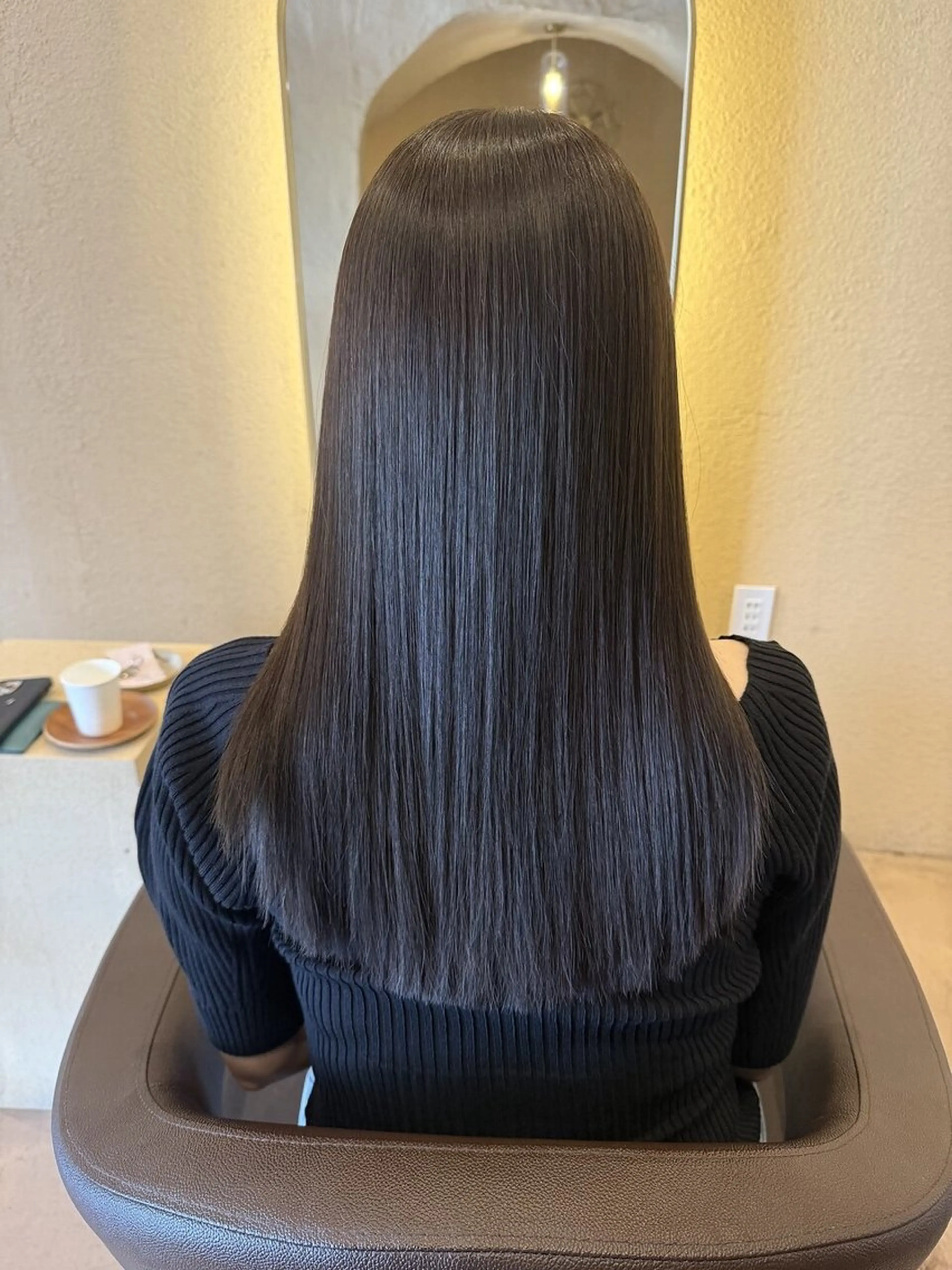 ロング 縮毛矯正 西井 好生のヘアスタイル