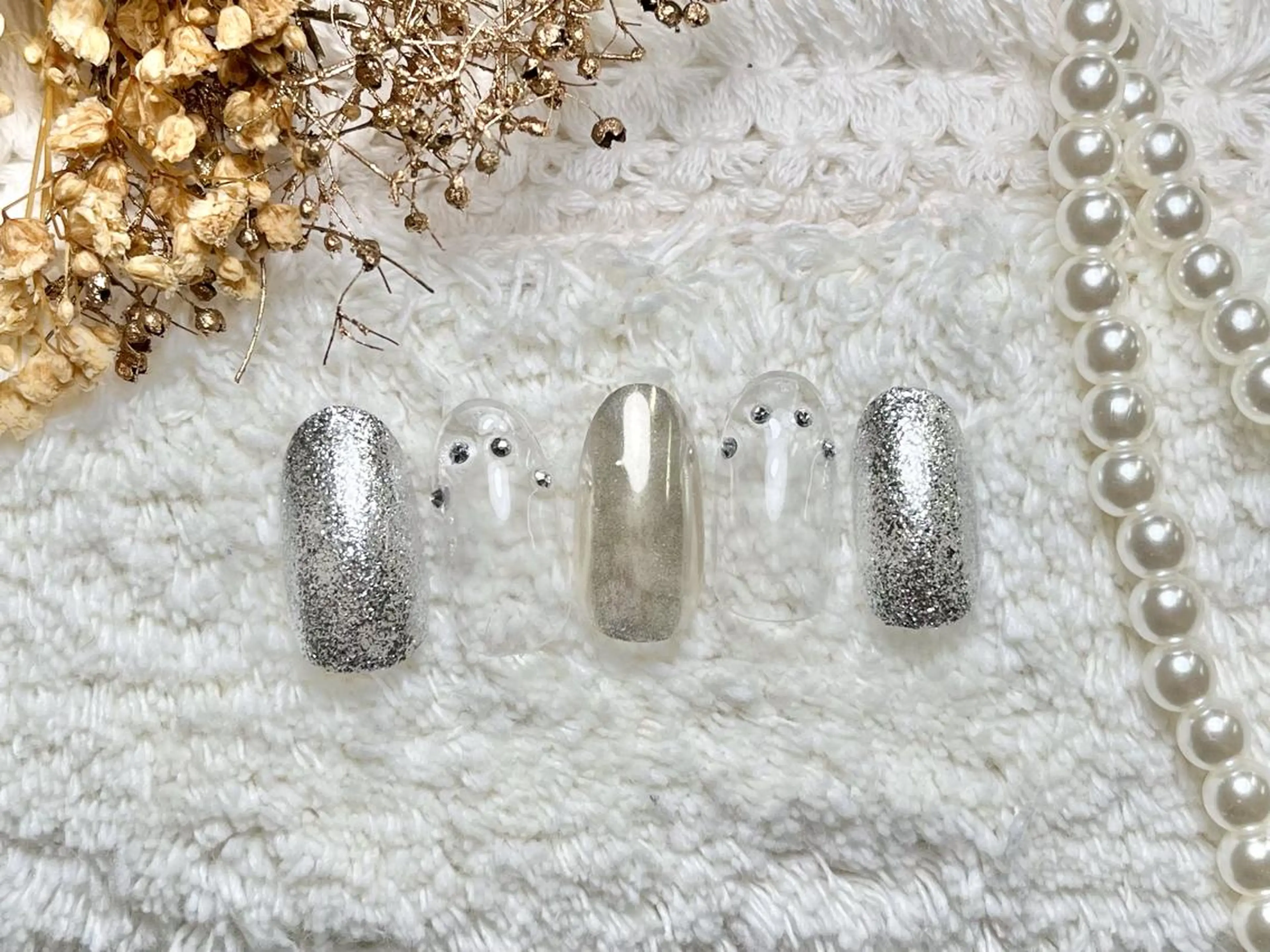 ネイル ハンドネイル ネイルPetit Ribbonのネイルデザイン