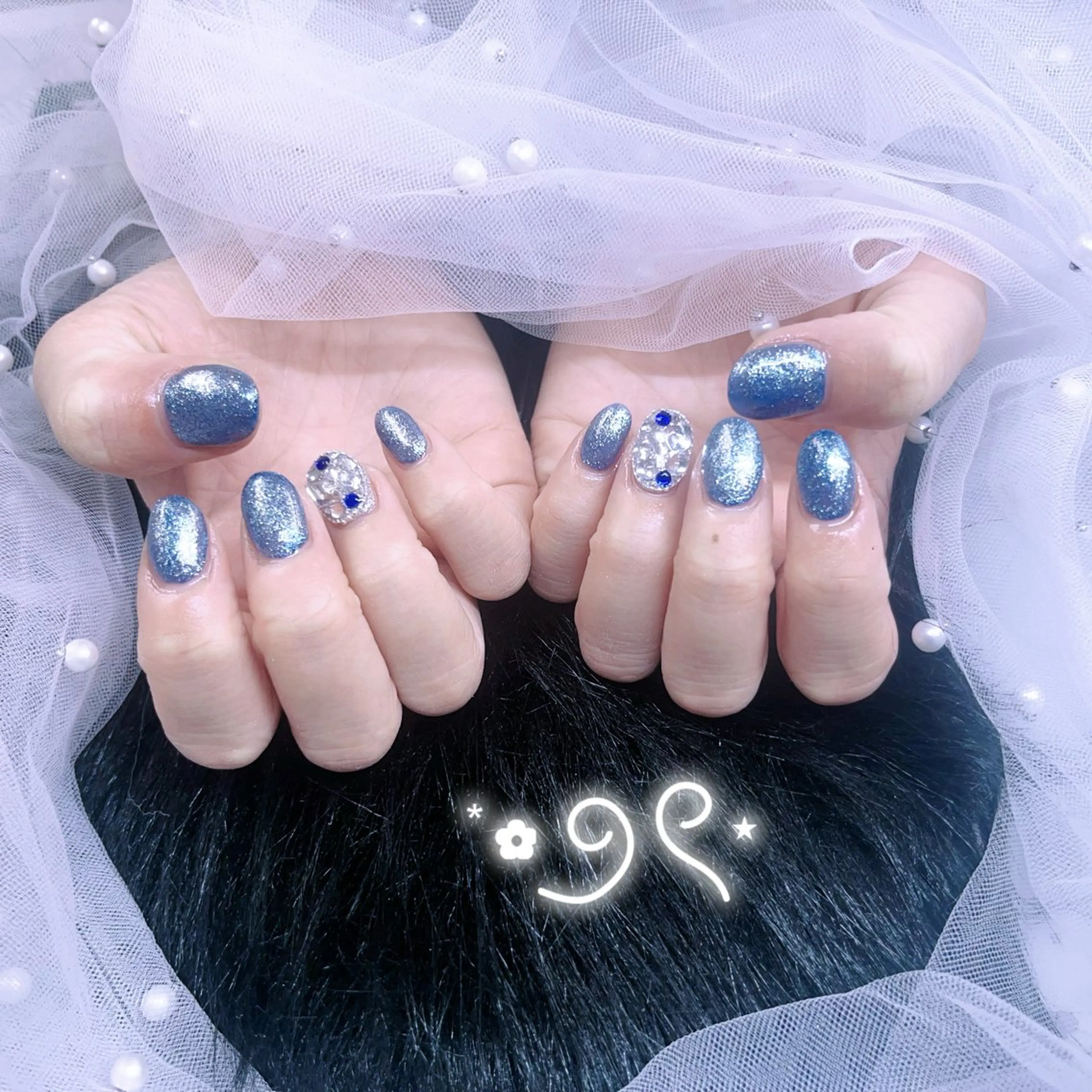 ネイル パーツ全部¥110 サロンミミのネイルデザイン