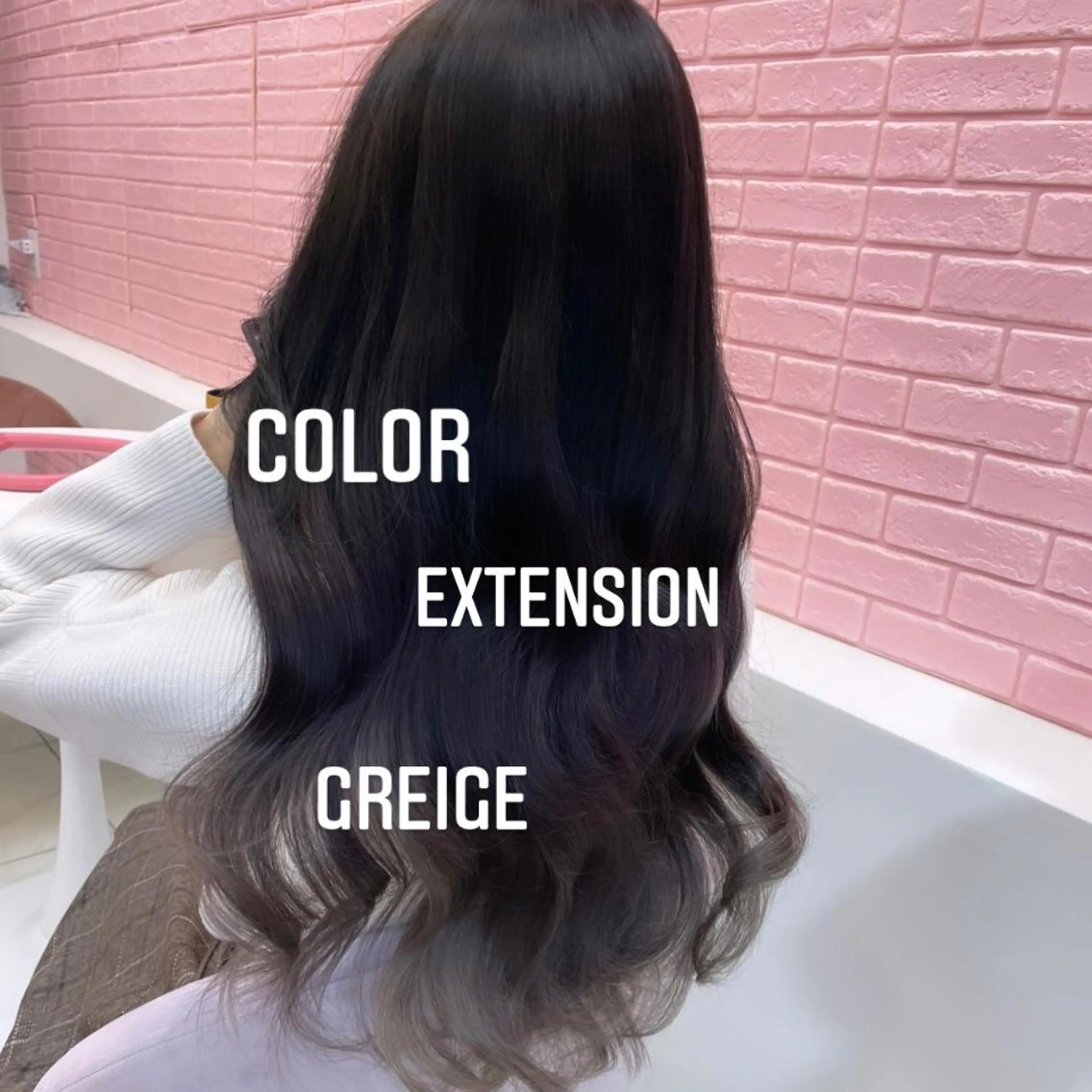 ロング カラー ヘアカラー エクステ エクステ🩵ブリーチ 韓国ヘア🩵KAEのヘアスタイル