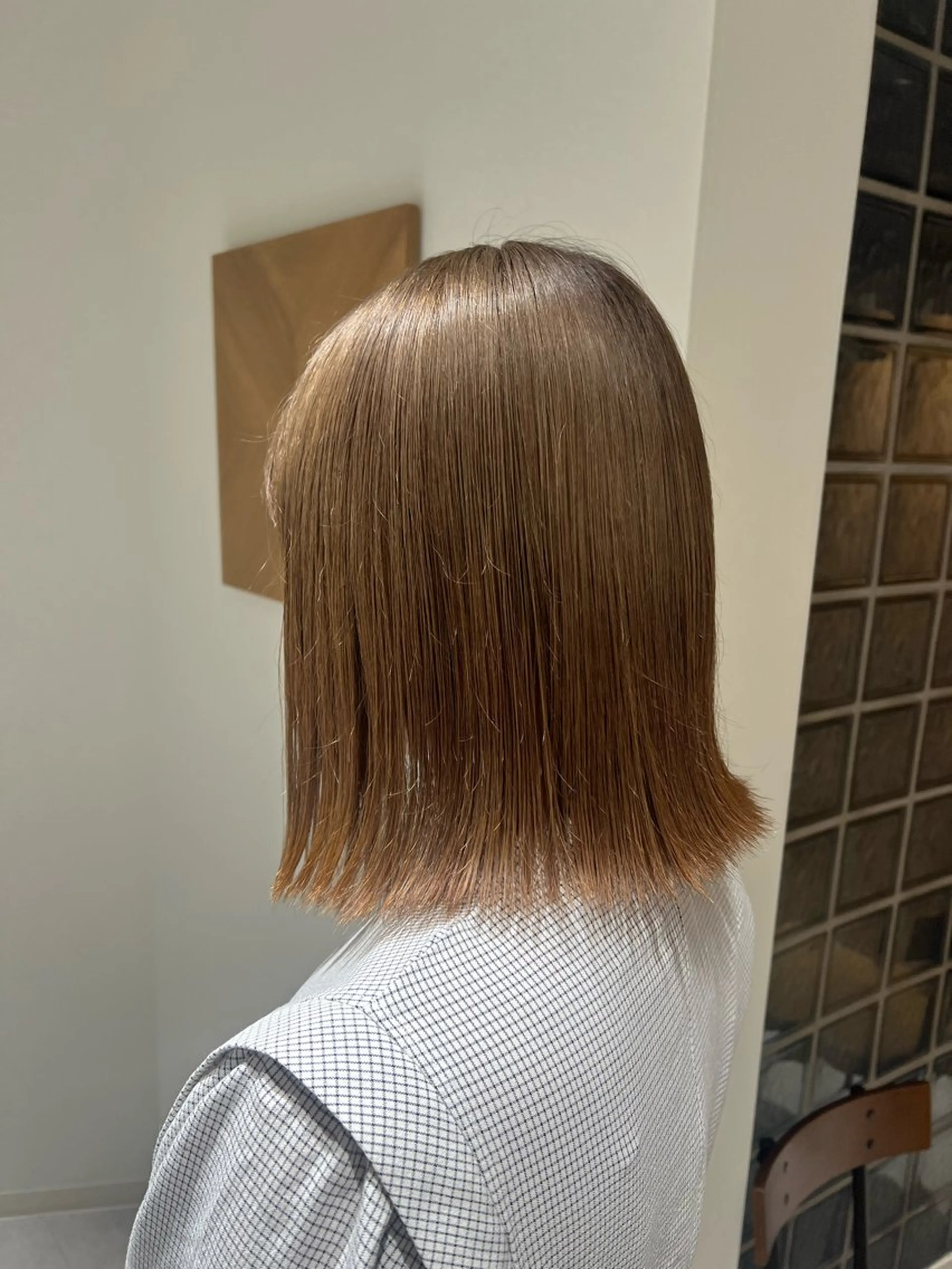 ミディアム カラー カット 梅田/似合わせボブ /顔周り/RINKAのヘアスタイル