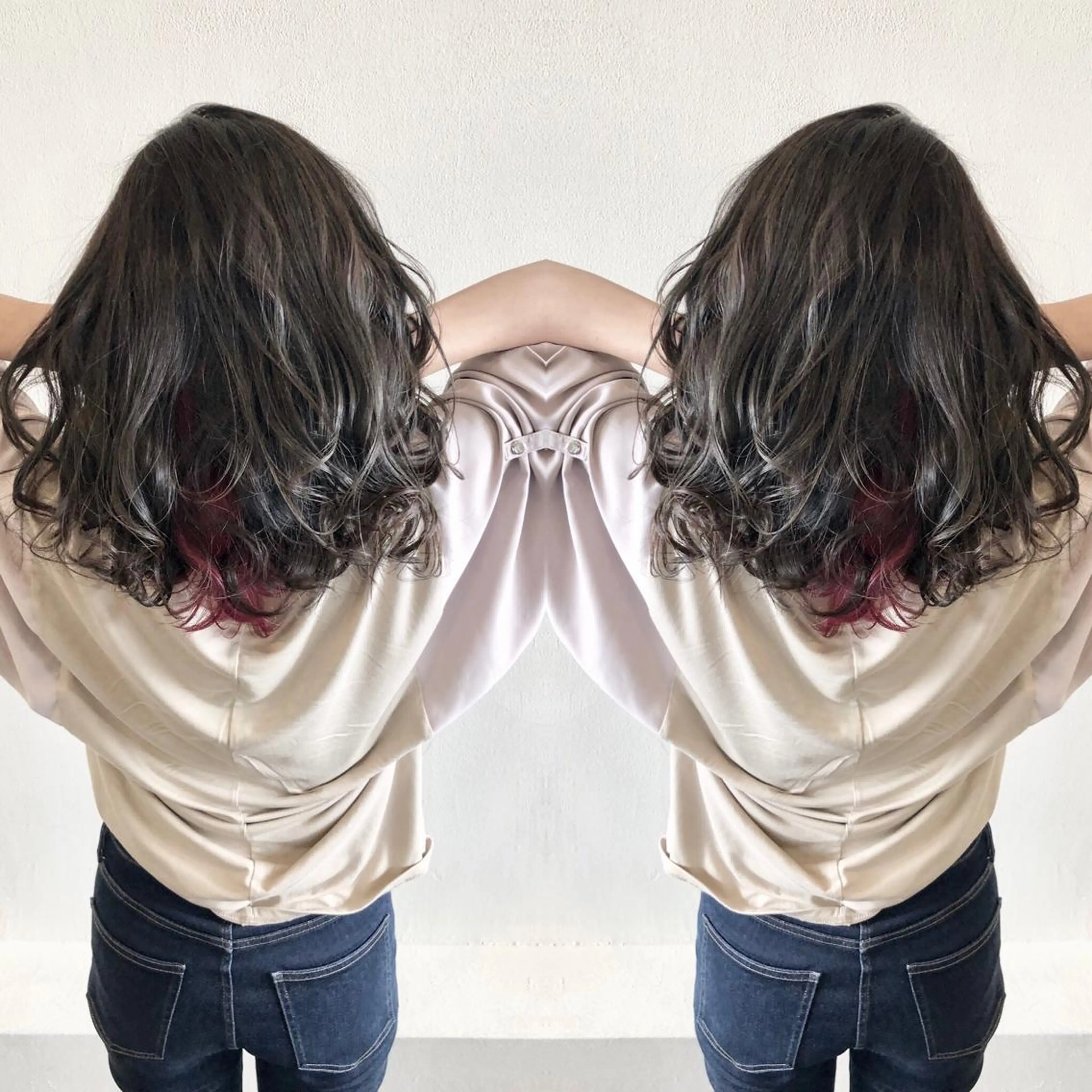 セミロング カラー ヘアカラー Hair make VERDA所属・宮下 耕平のヘアスタイル