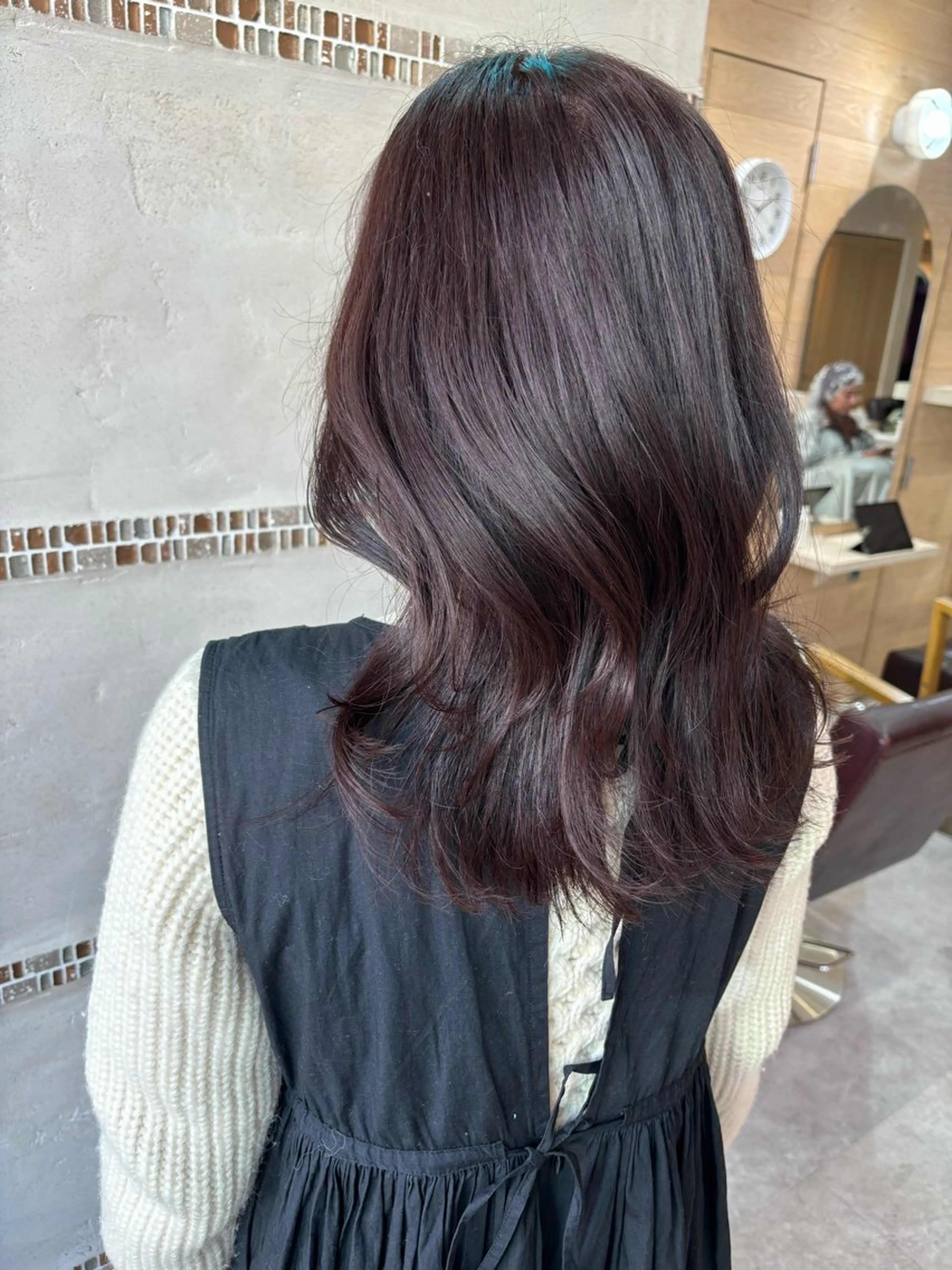 ミディアム カット ヘアカラー トリートメント 🩵顔まわり似合わせ 久保田せな🩵のヘアスタイル