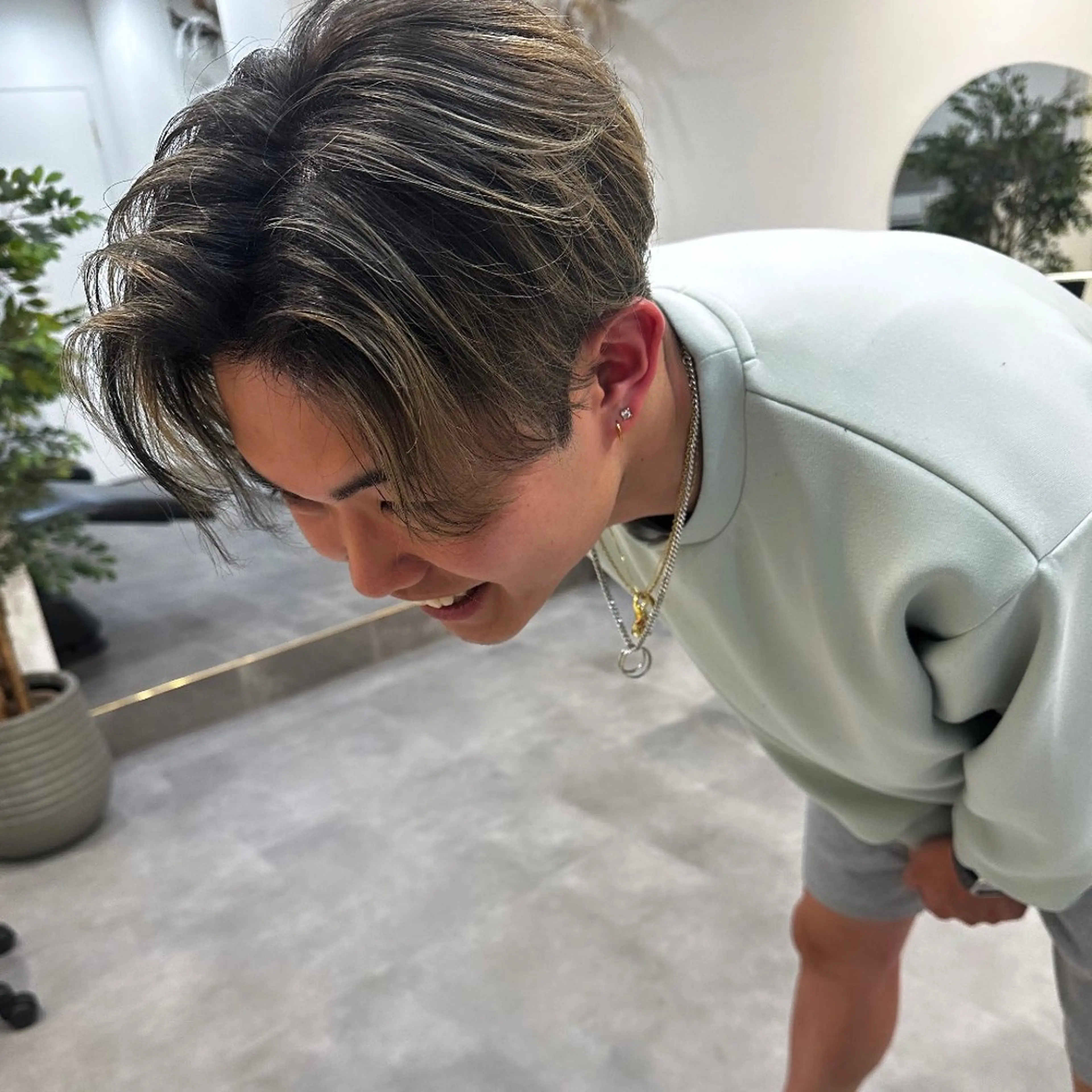 ショート カラー メンズ her  by RIN hair所属・再現性×メンズヘア/ 表参道/MOMONEのヘアスタイル