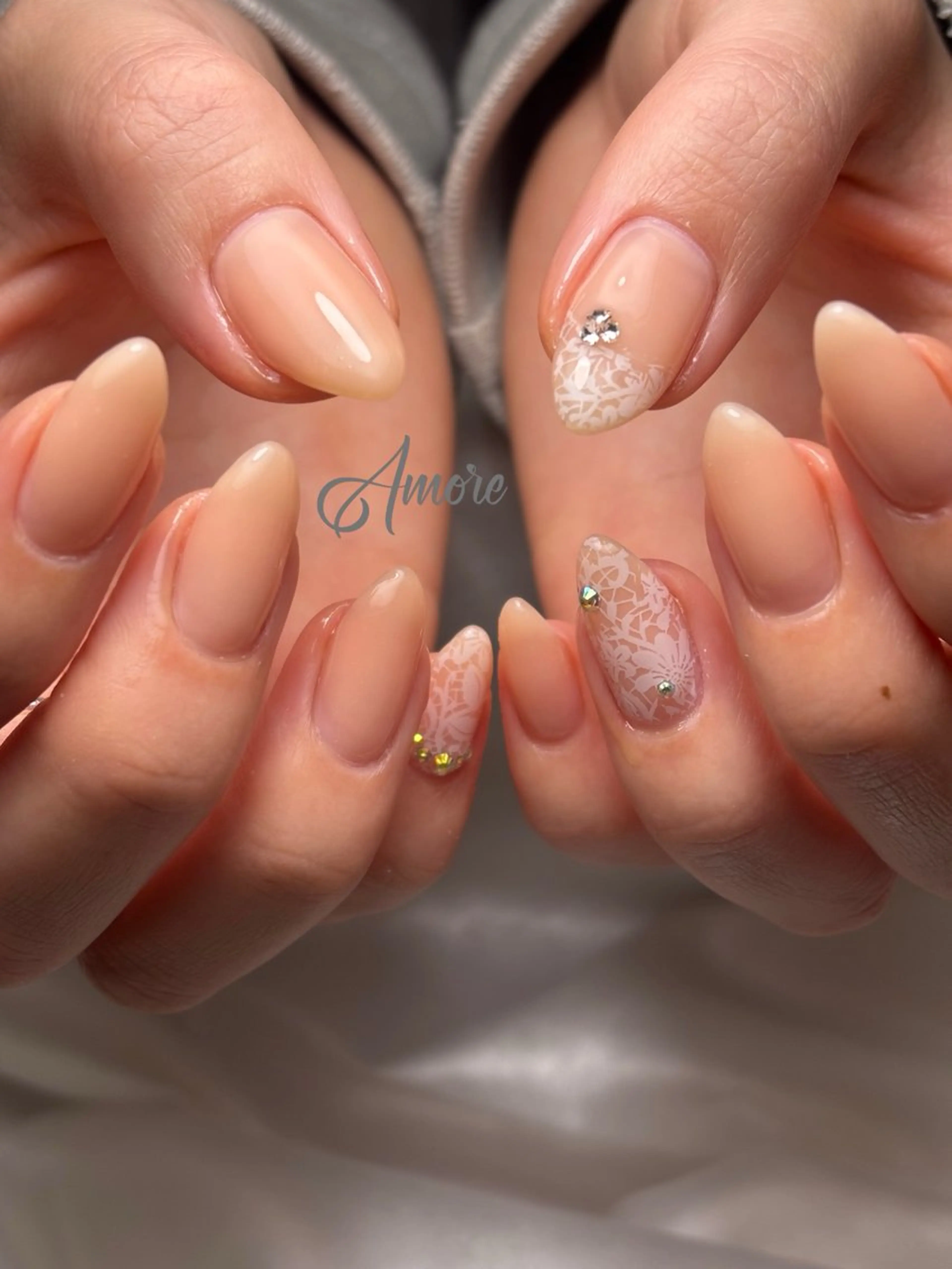 ネイル 桜ネイル ジェルネイル キラキラネイル 韓国ネイル マグネットネイル You kyehwaのネイルデザイン