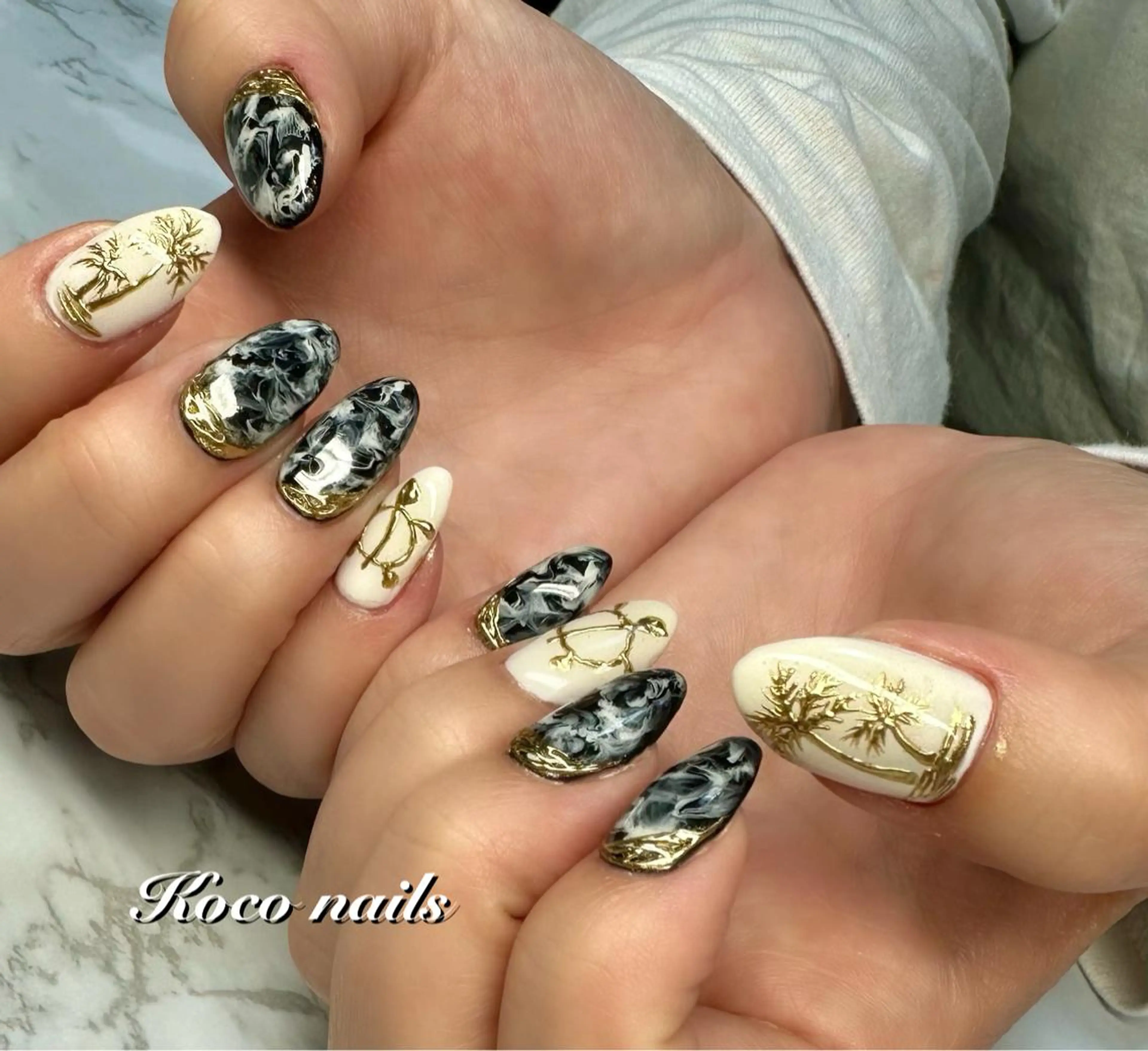 ネイル アートネイル ニュアンスネイル M.N_ nailのネイルデザイン