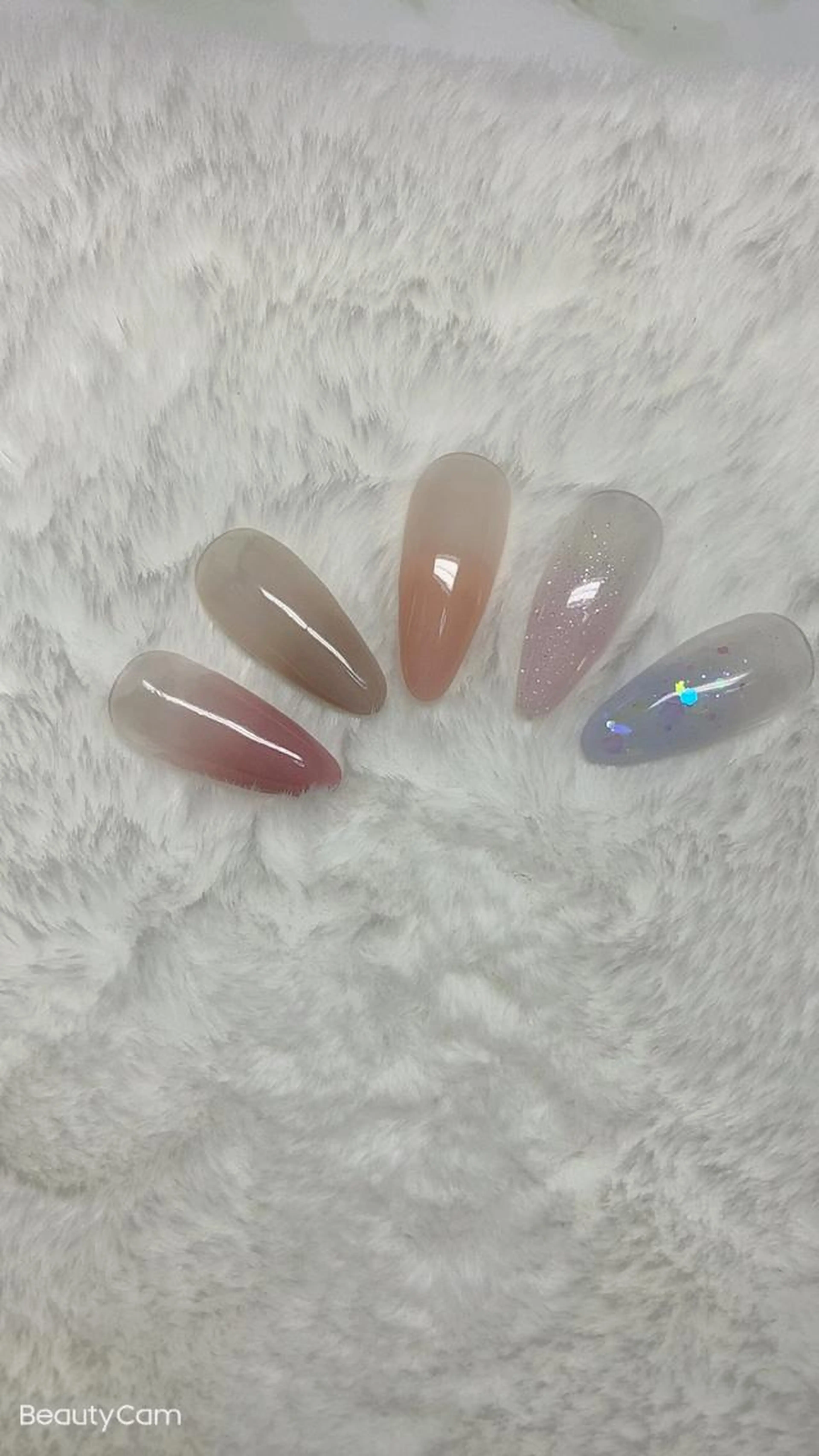 ハンドネイルスカルプチュア長さだしグラデーション《春色限定》の写真