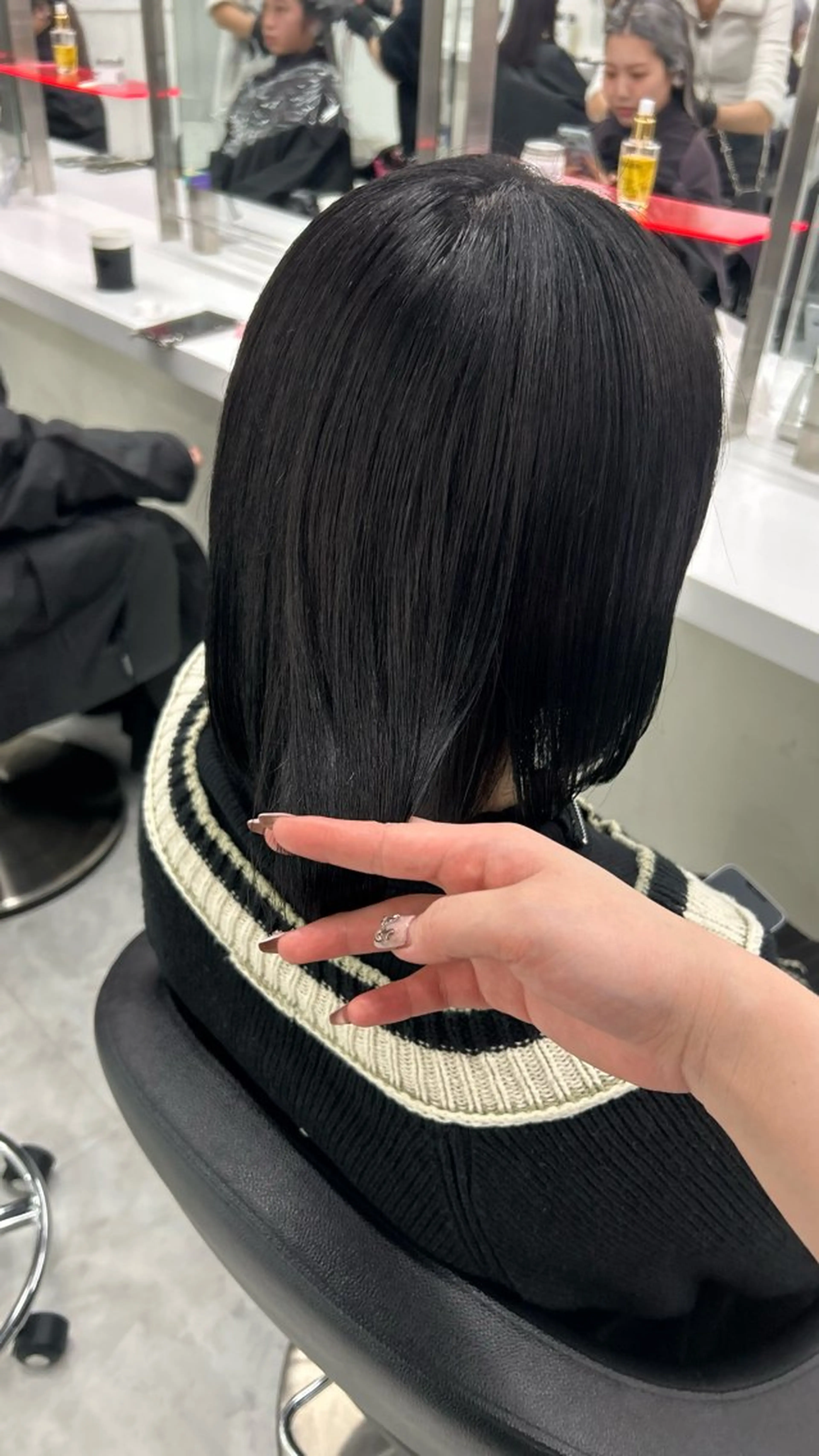 ロング カラー パーマ ヘアアレンジ メンズ キッズ ヘアカラー トリートメント 🩶盛れ✖️韓国ヘア 🩶Himari🎀のヘアスタイル