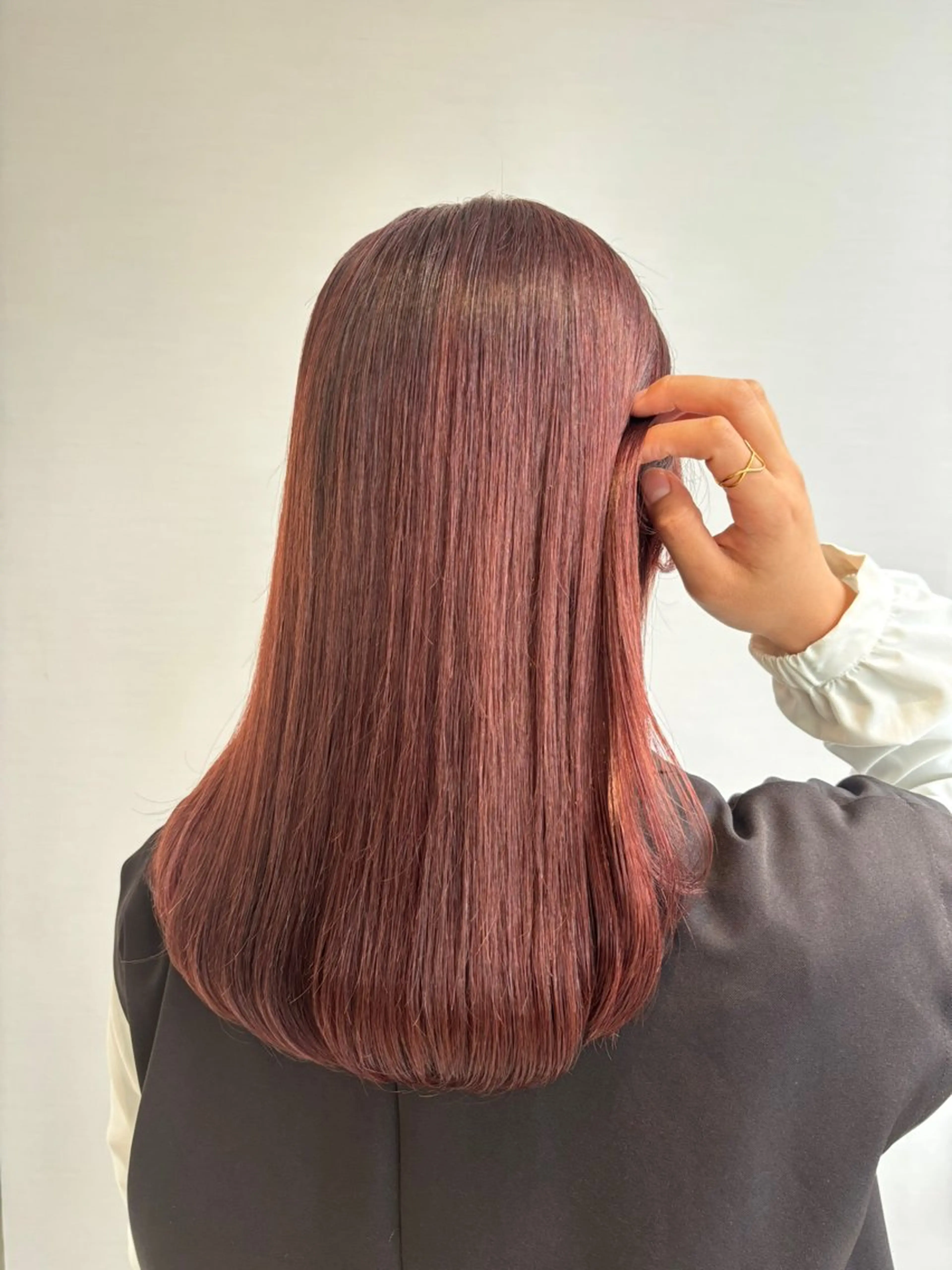 カラー ブリーチ ブリーチなしカラー カット ヘアカラー トリートメント 🫒🫒ブリーチなし 艶カラー🫒ヤマシロのヘアスタイル