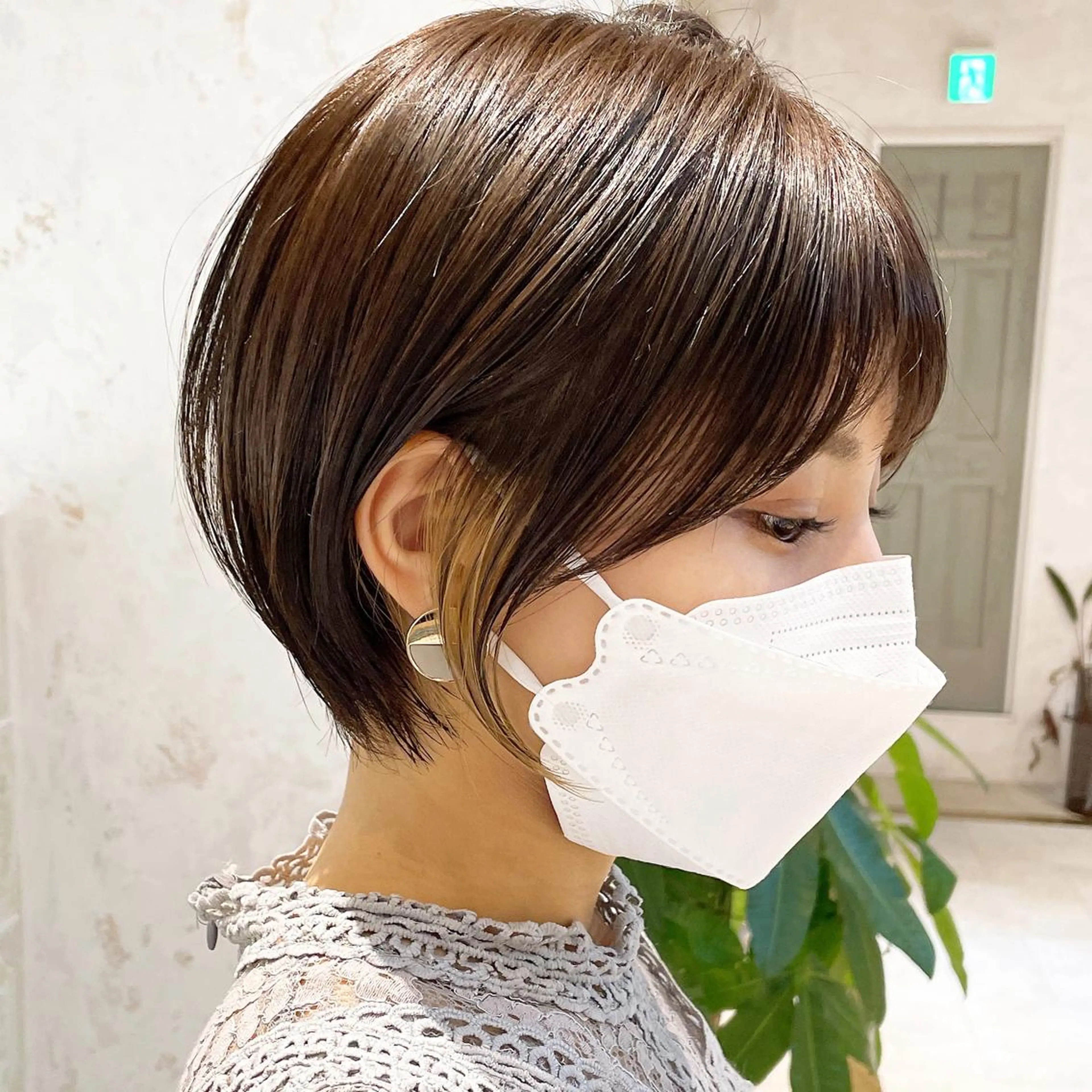 ショート カラー 似合わせカット ショートヘア ヘアカラー トリートメント 韓国ヘア/髪質改善 /Harunaのヘアスタイル