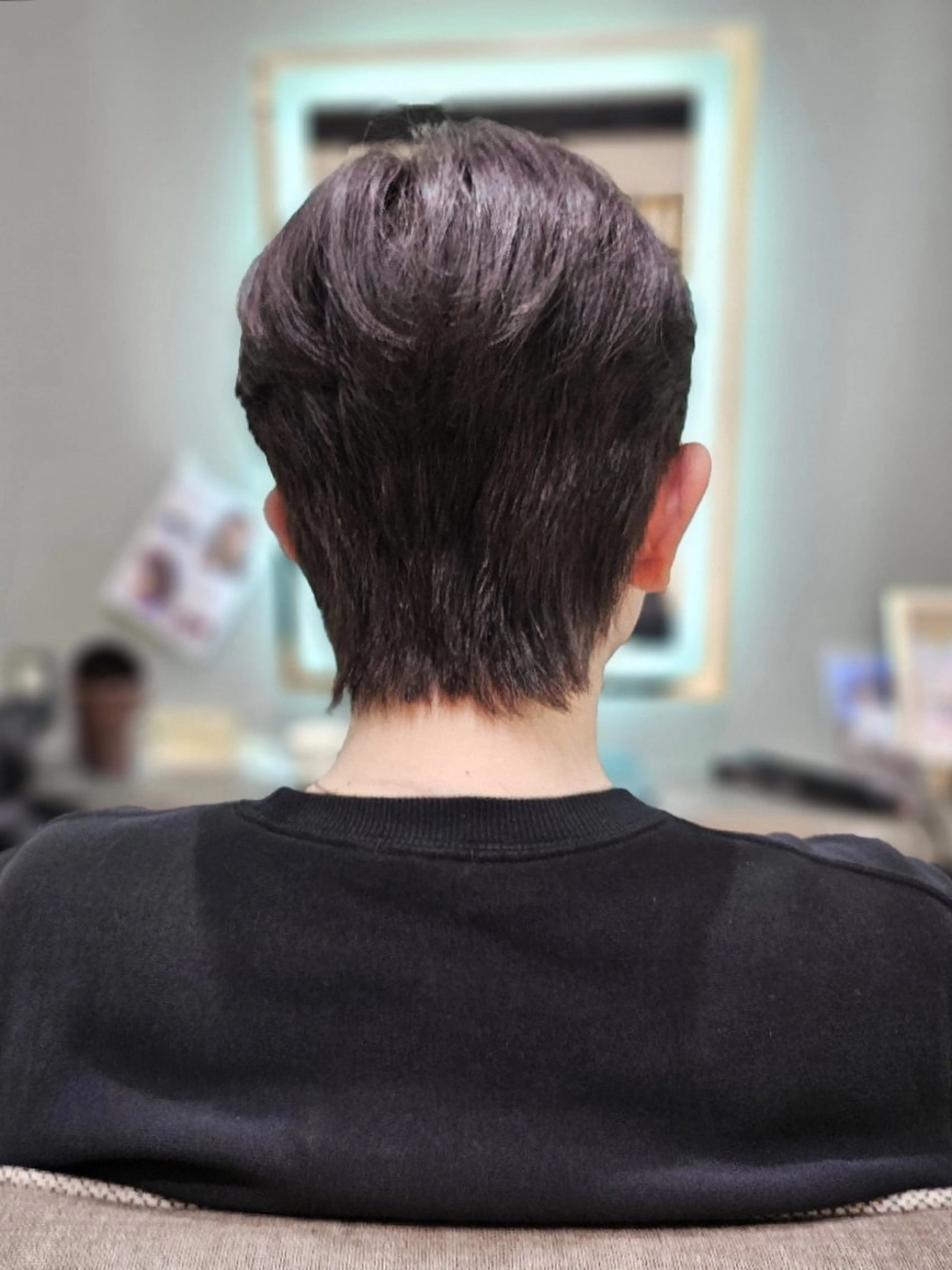 🇰🇷韓国カット+ダウンパーマ+ヘアカラー(ブリーチ不可)の写真