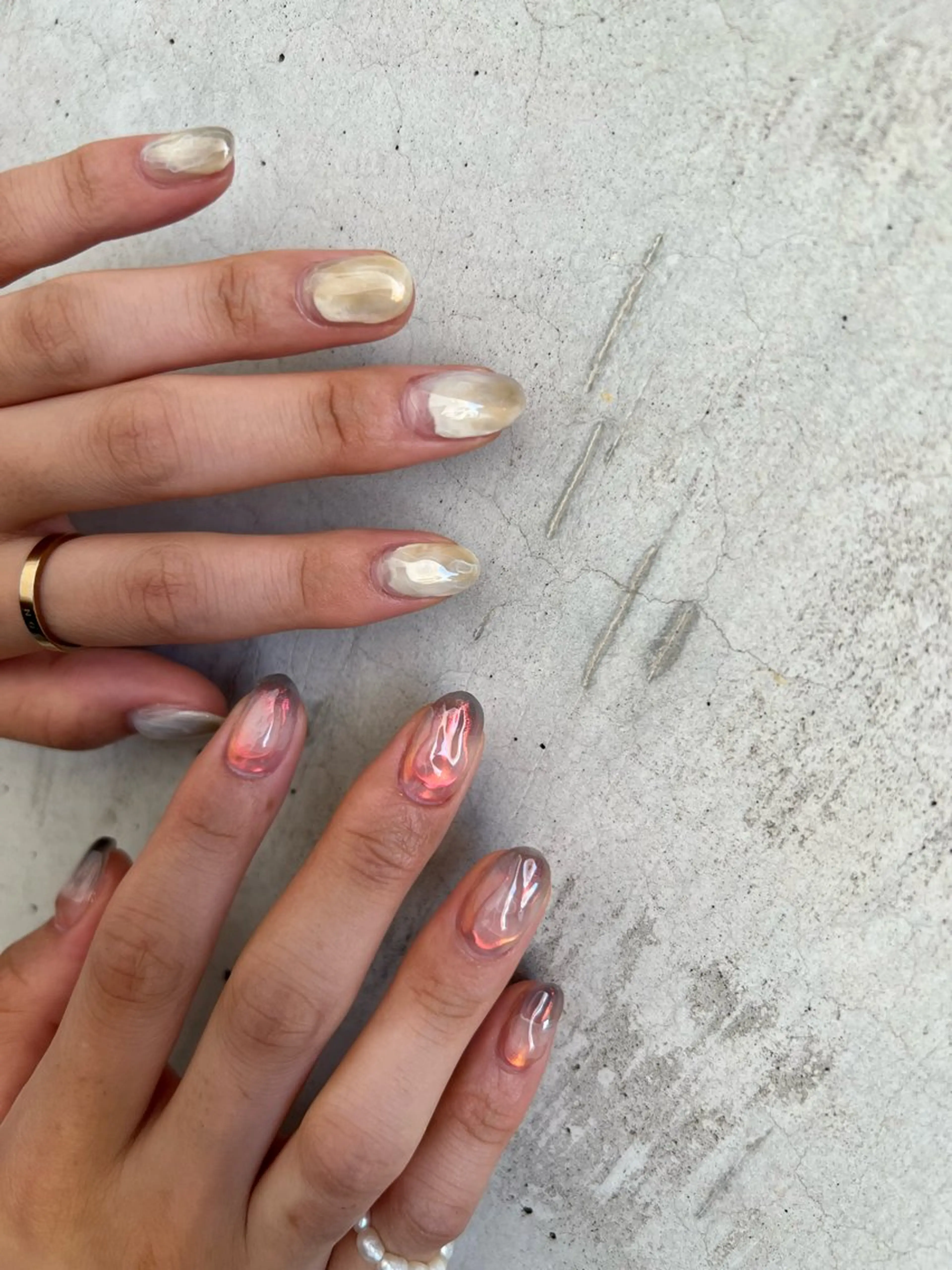 ネイル 持ち込み ニュアンスネイル Charme. NOBUKOのネイルデザイン