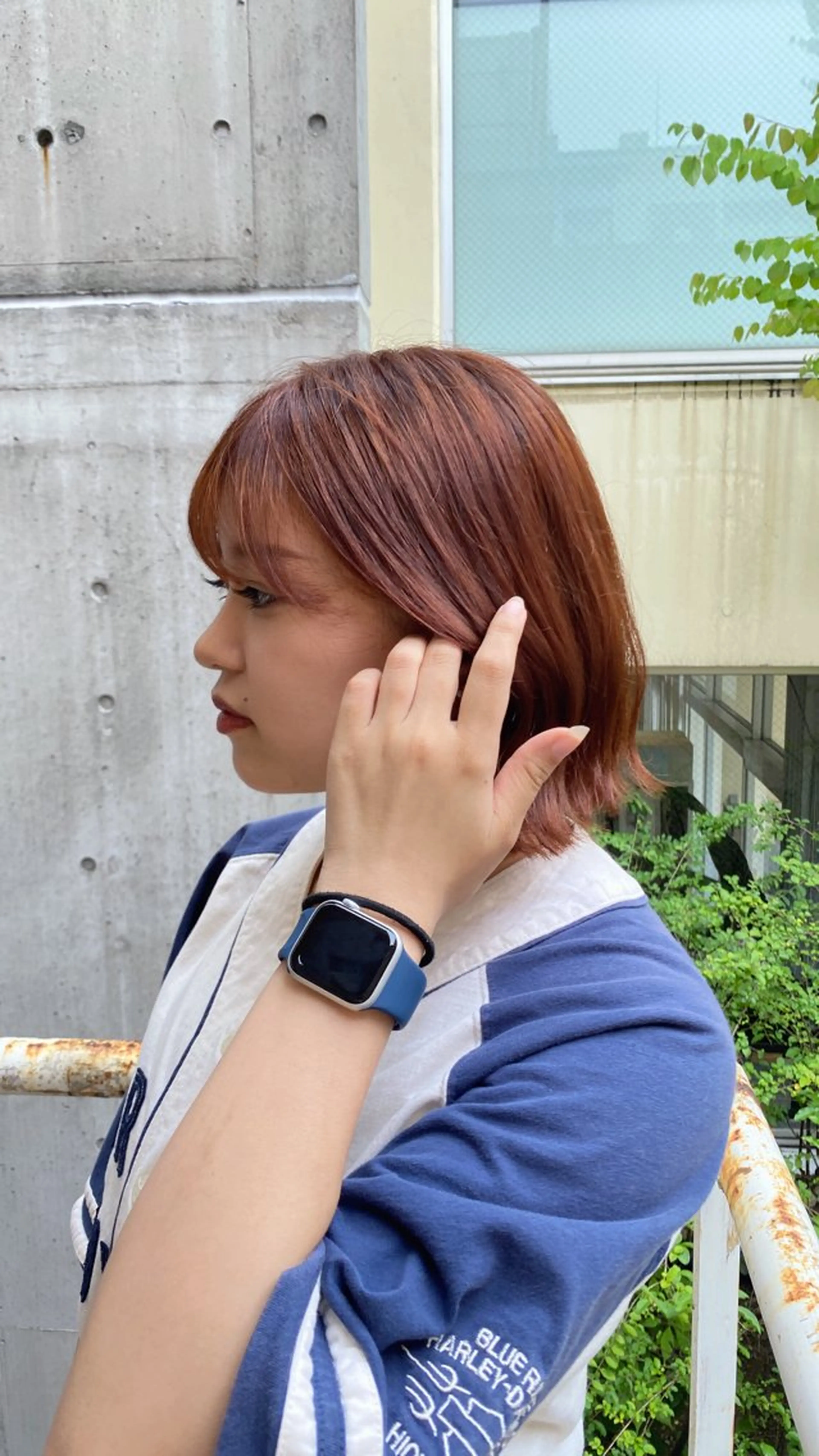 ショート カラー ブラウンカラー オレンジ オレンジブラウン エクステ/メンズ/レ イヤー/Myuukaのヘアスタイル