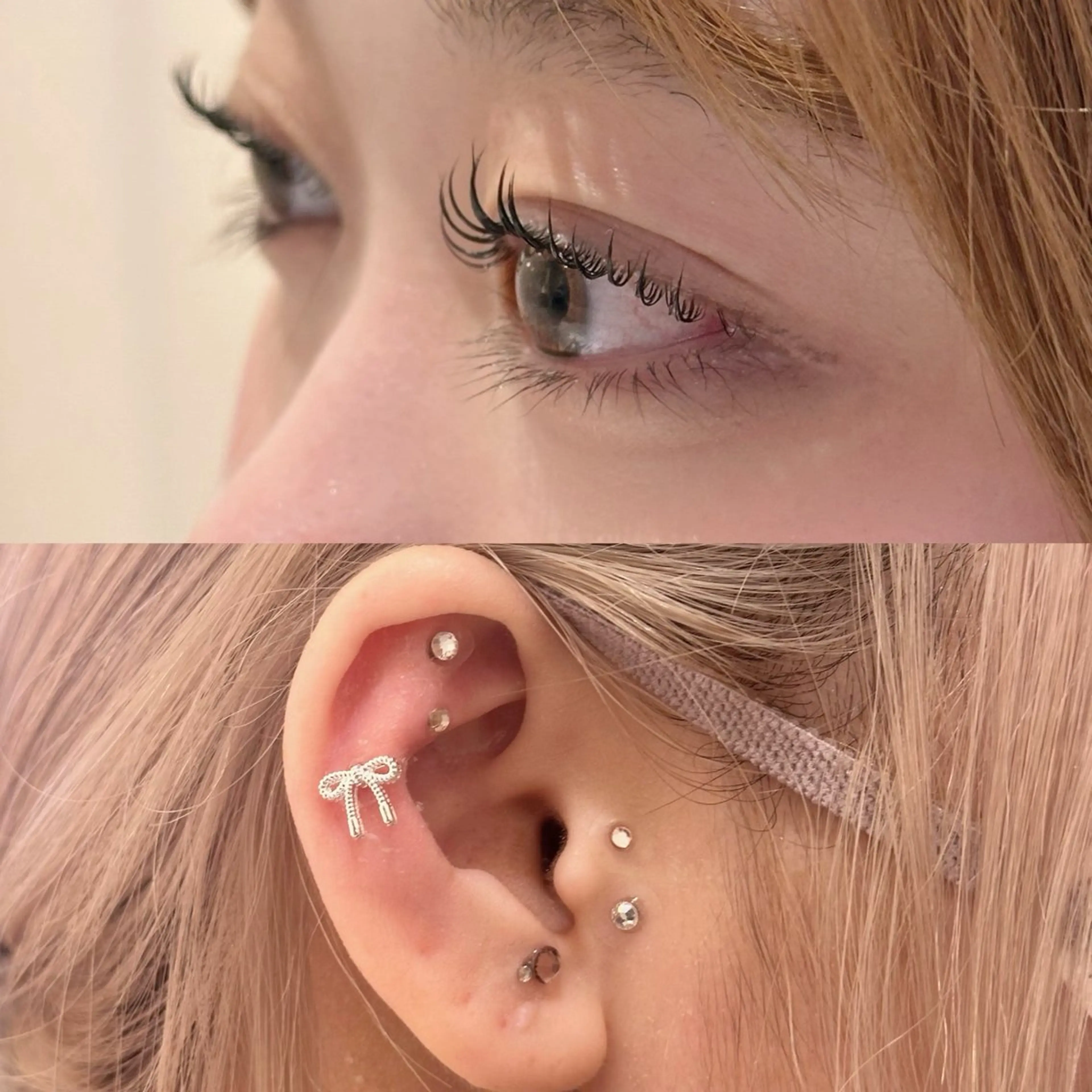 韓国風パーマ🇰🇷&耳つぼジュエリー10粒(美容液コーティング仕上げ)の写真