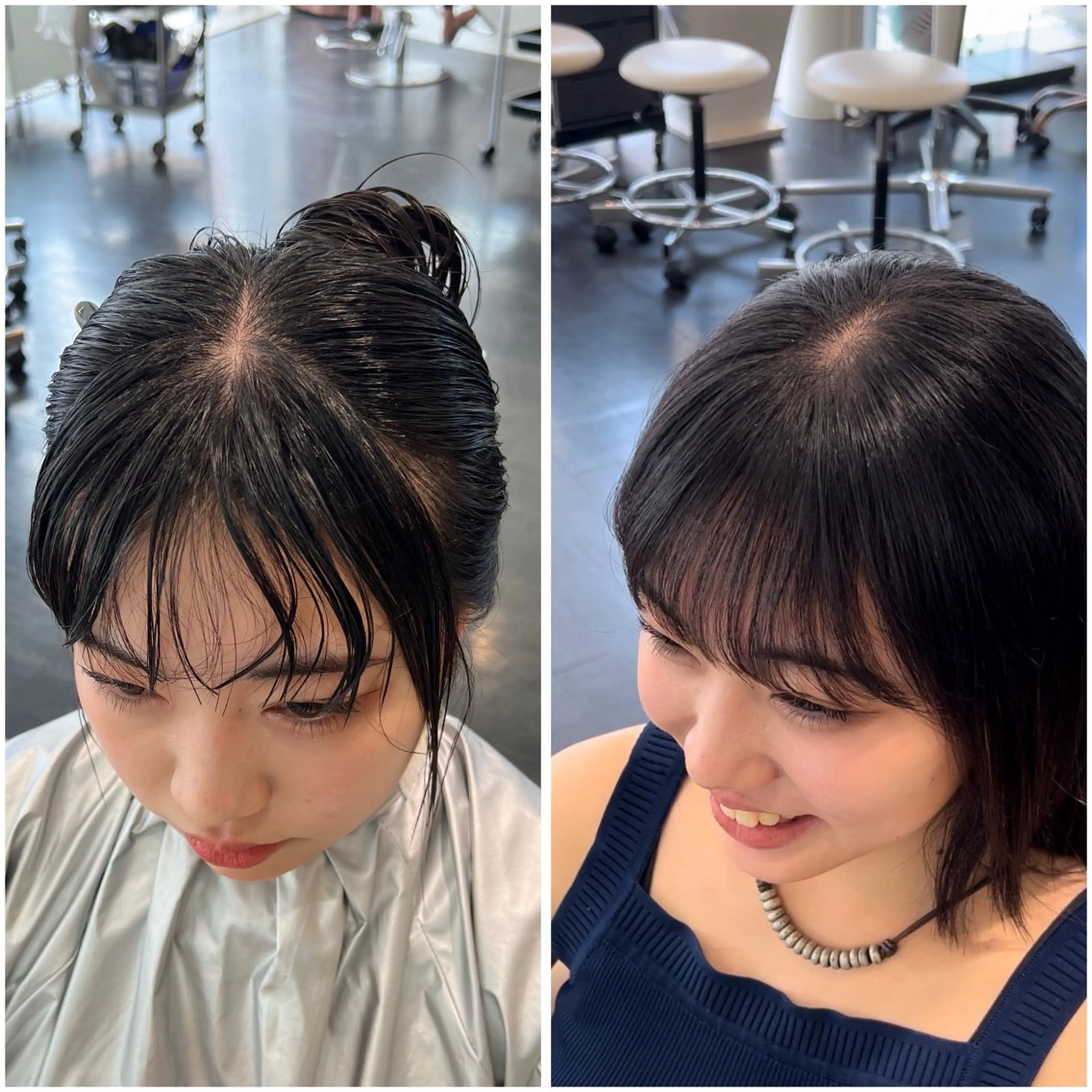 ショート パーマ カット 縮毛矯正 【髪質改善/縮毛矯正 /カラー】ホサカのヘアスタイル