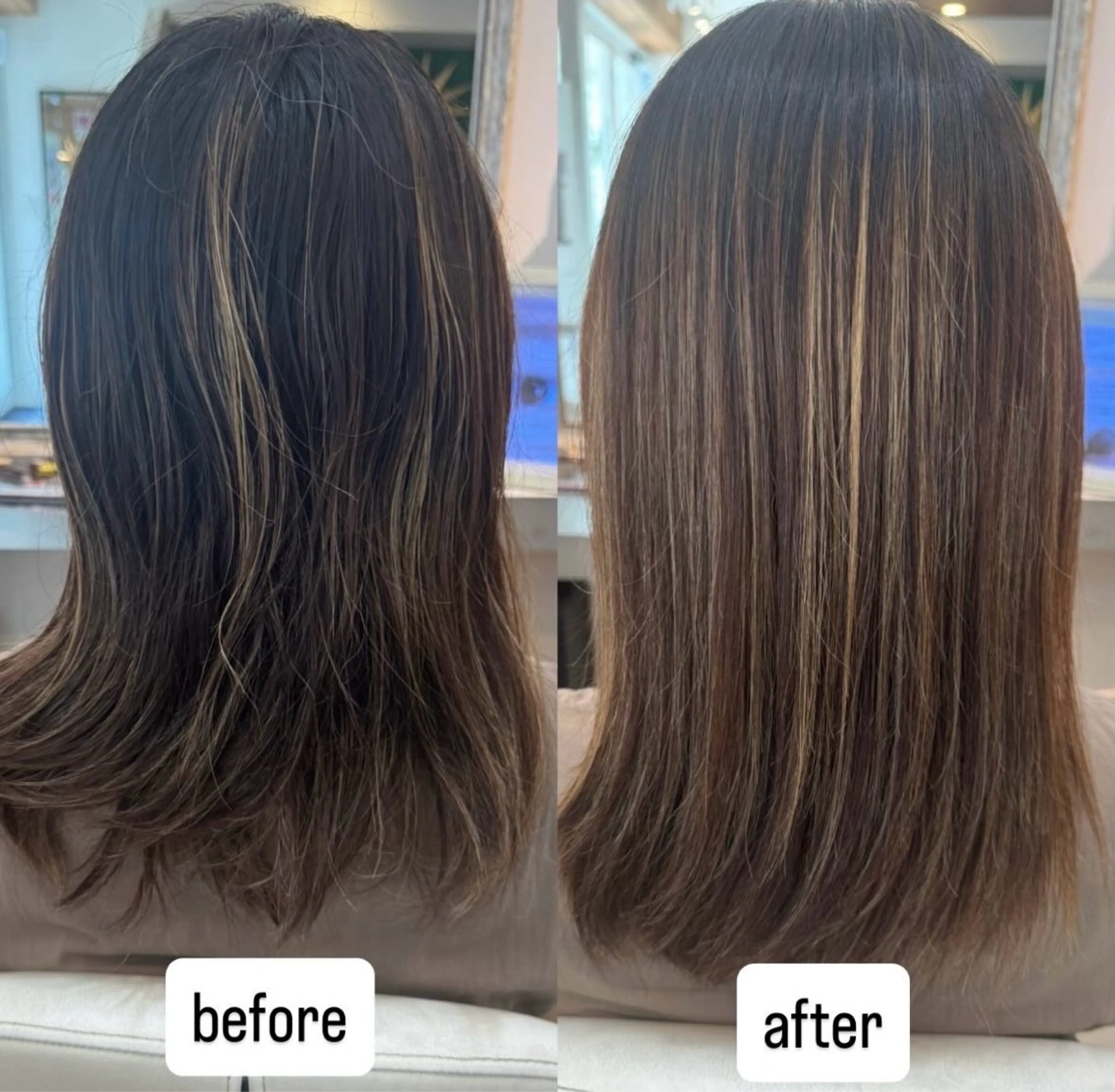 カラー+髪質改善超音波トリートメント+ヘッドスパ30分【シャンプーブロー付きブリーチなし】の写真