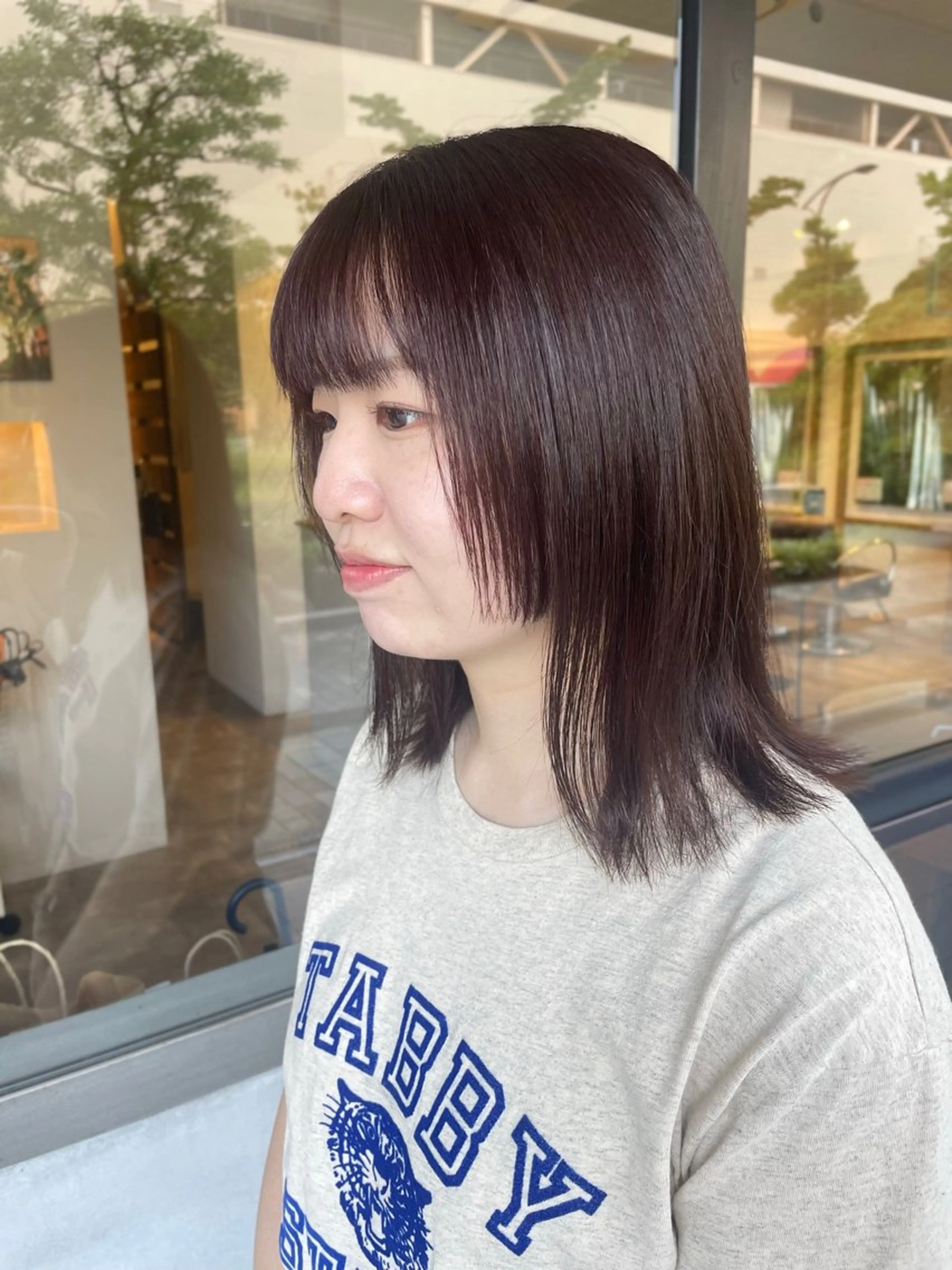 前髪カットの写真