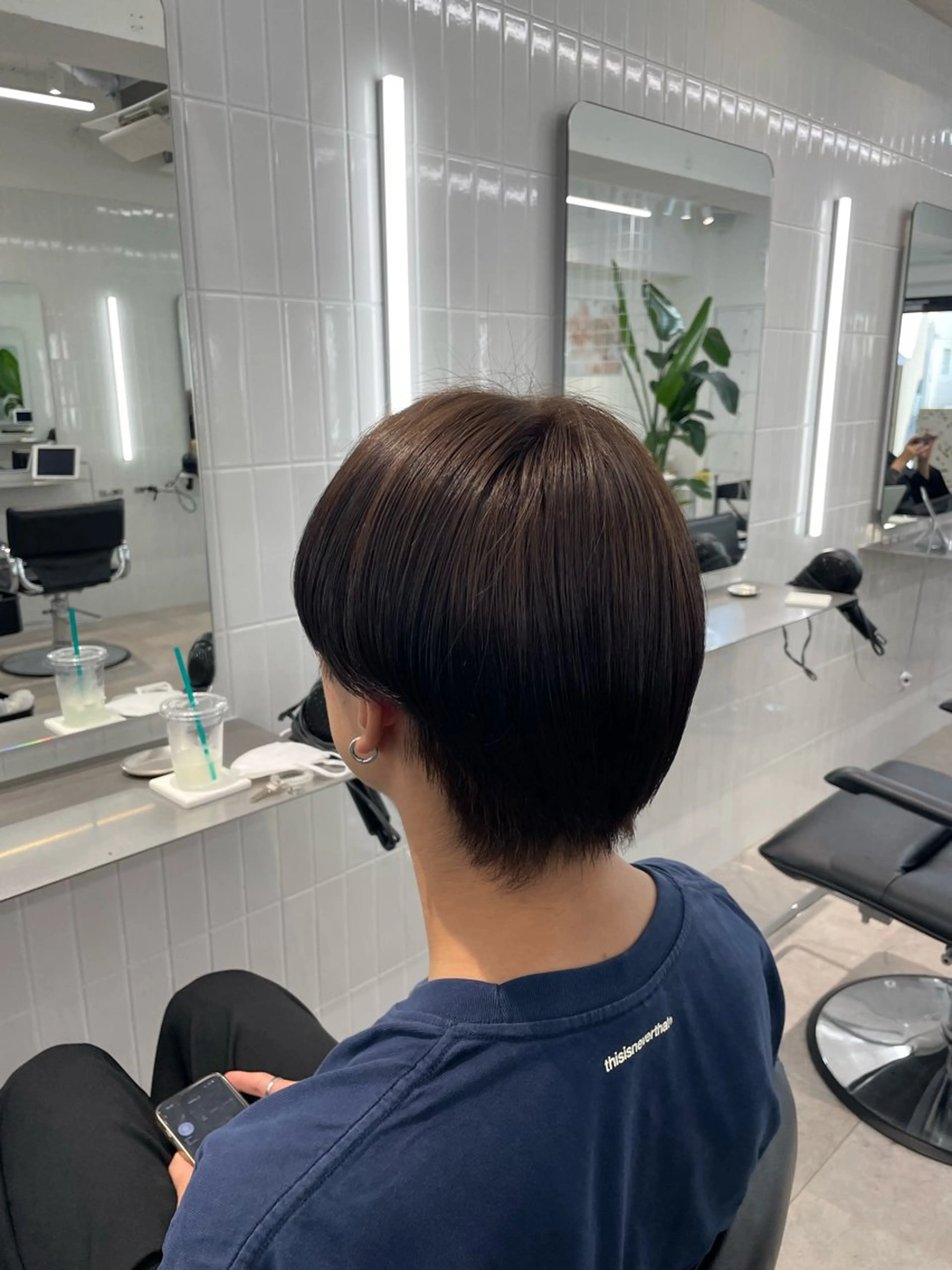 カラー メンズ ヘアカラー トリートメント ショート/ボブ/似 合わせ/顔周りカットのヘアスタイル