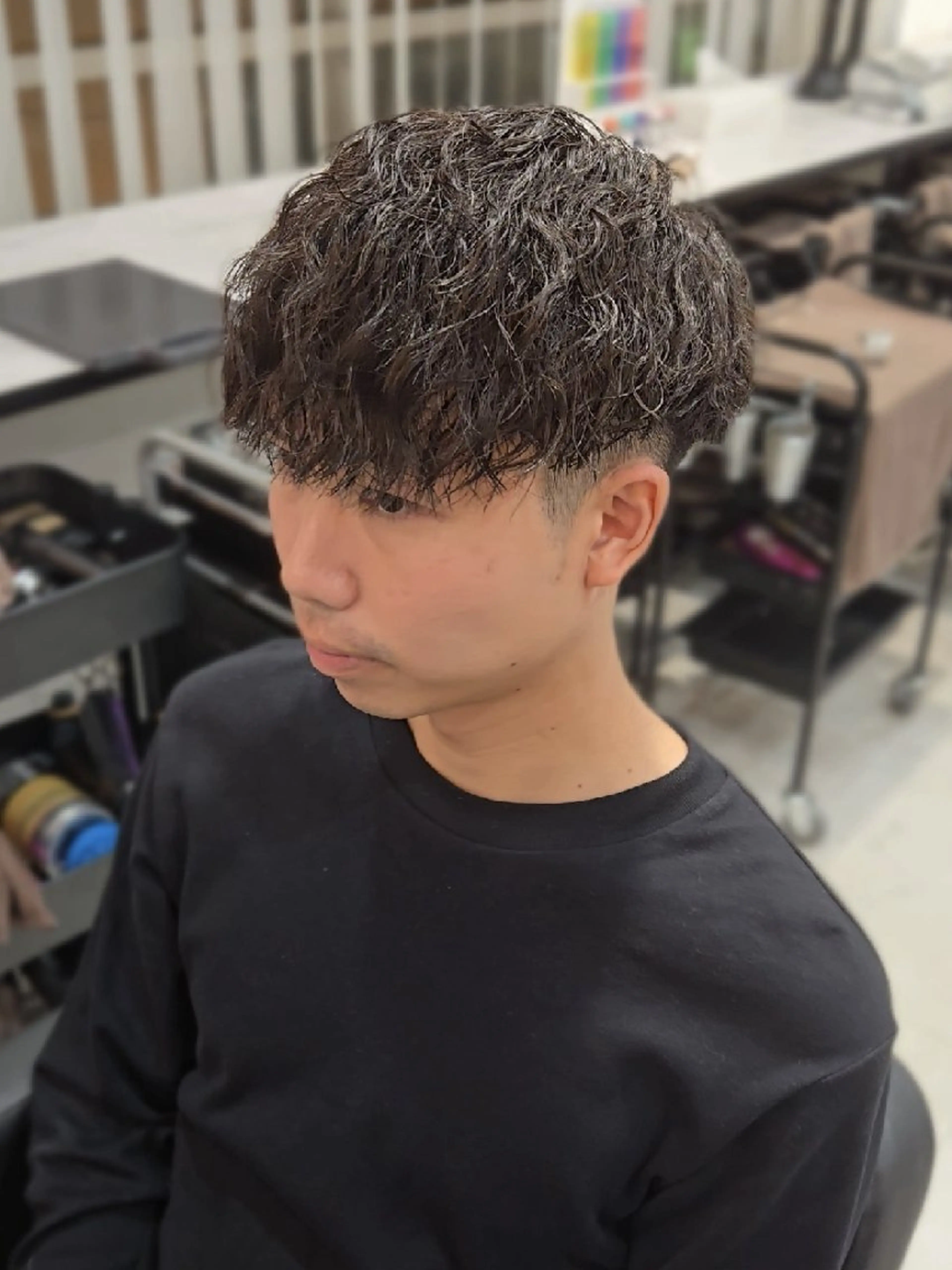 メンズ ミディアム パーマ ミディアムパーマ メンズパーマ ツイストスパイラルパーマ スパイラルパーマ カット パーマ ヘアセット Lapis 名古屋駅前店所属・LEN名古屋/パーマ 海外ヘア/メンズ特化のヘアスタイル