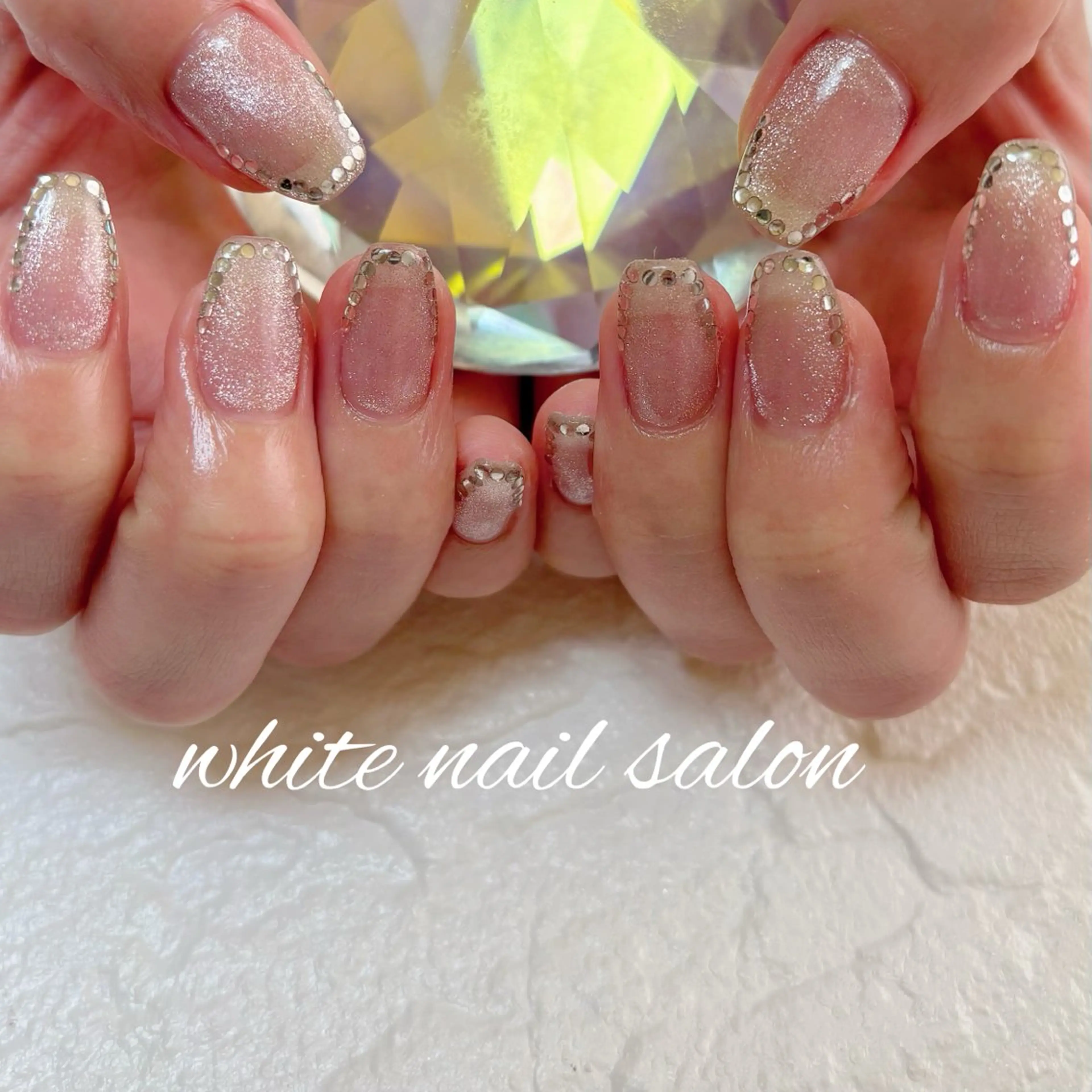 ネイル フットネイル 持ち込み ハンドネイル white nail salonのネイルデザイン