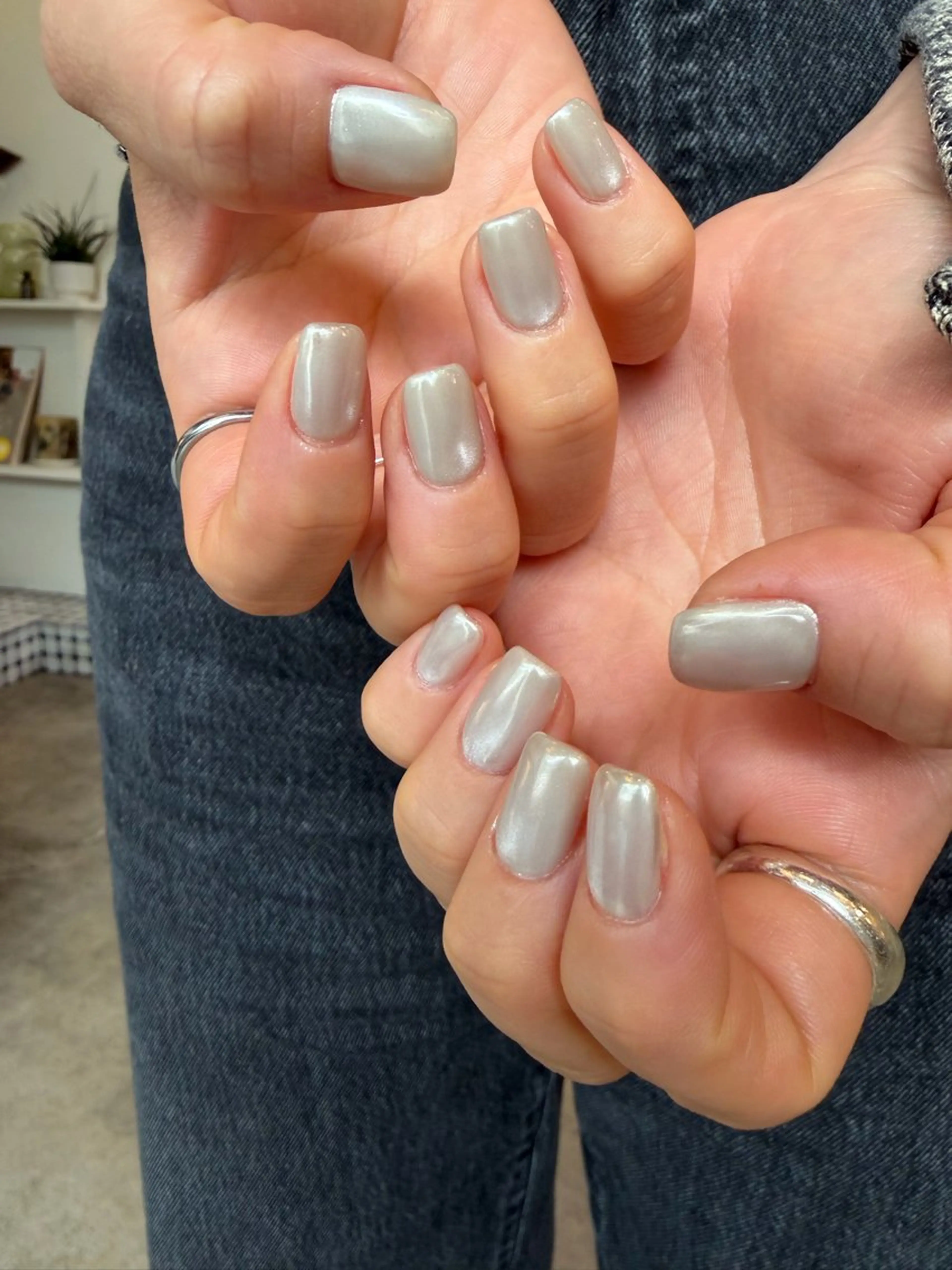 ネイル ミラーネイル ハンドネイル 🌼大西洋子 laughl🌼のネイルデザイン