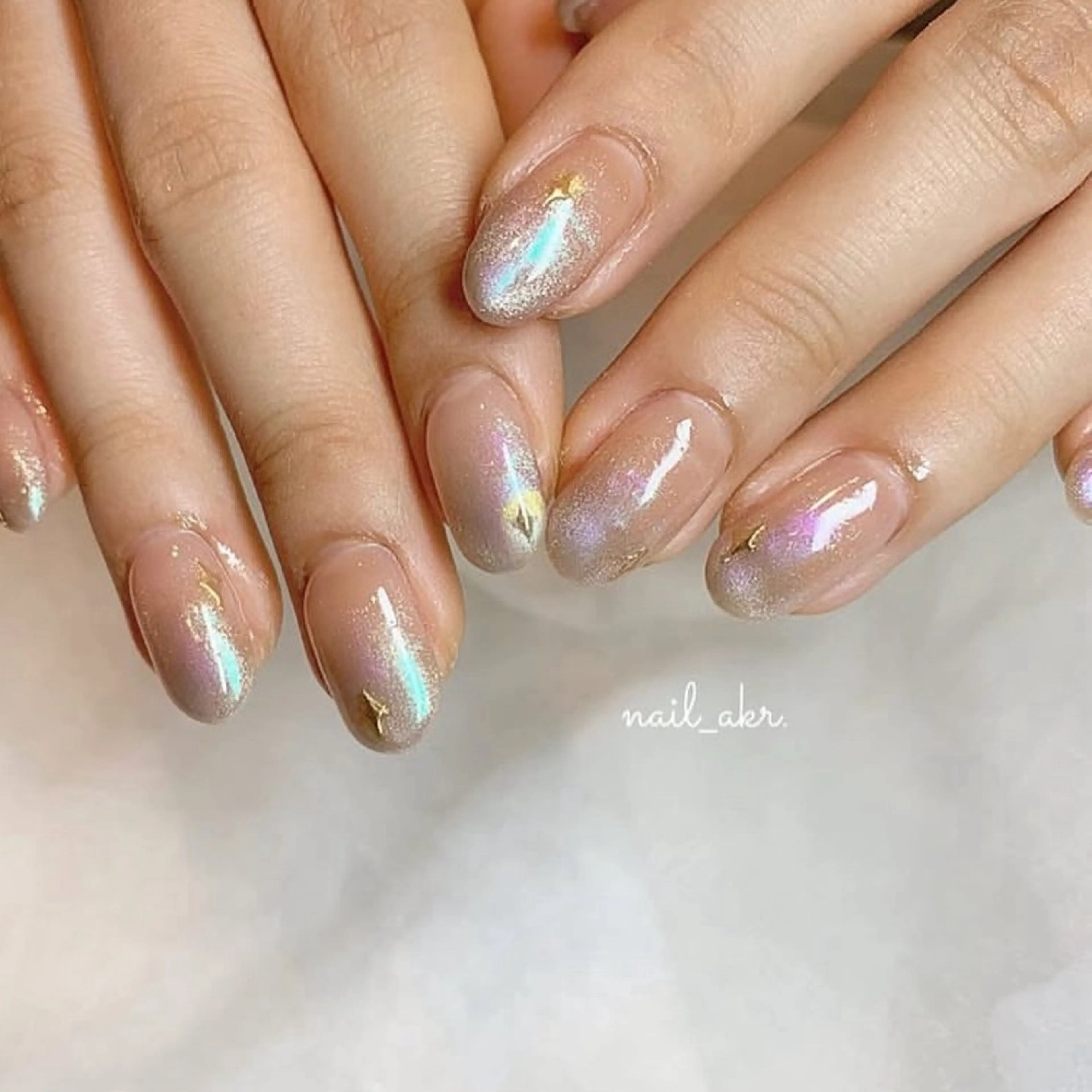 ネイル オーロラネイル nailAVANCE akariのネイルデザイン