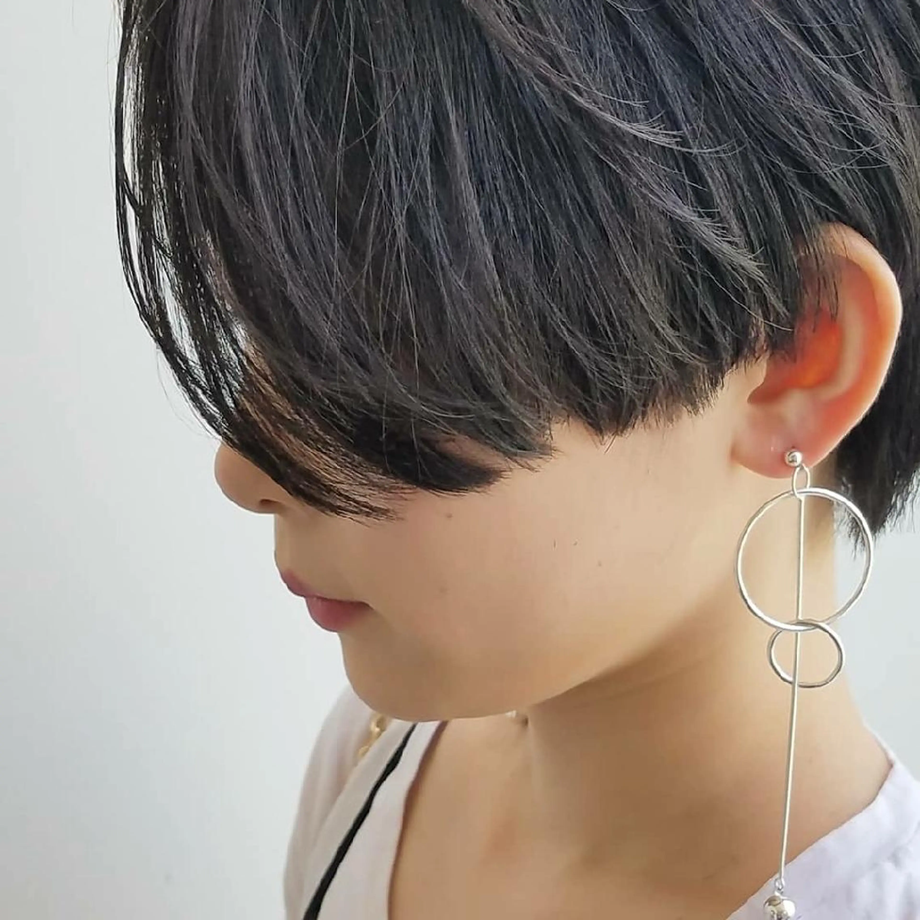 ショート カラー パーマ ヘアアレンジ ショートヘア iplus✴ まつげ、眉毛、耳つぼのマツエク・マツパデザイン