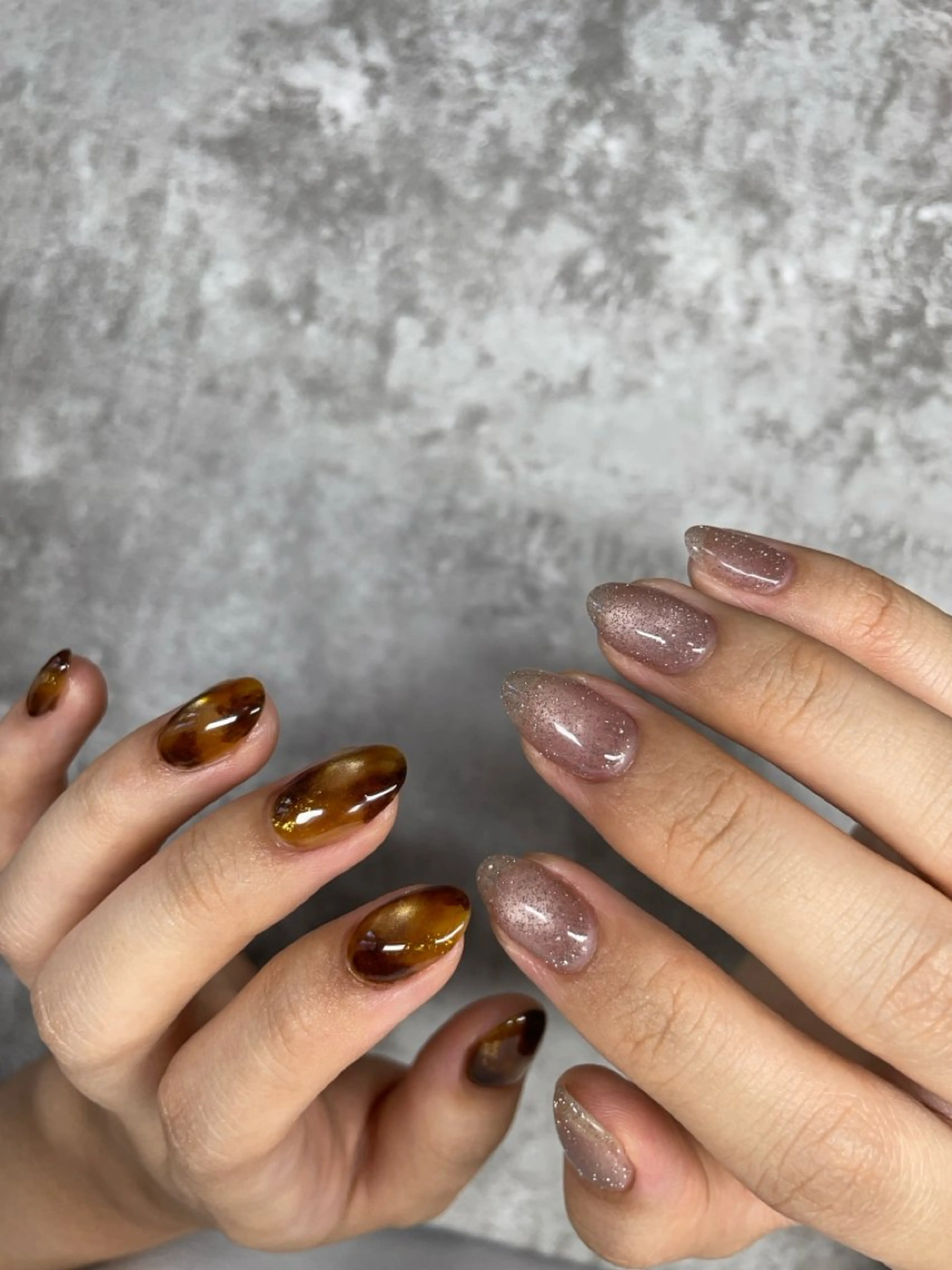 ネイル マグネットネイル ネイルアトリエアミュ 🫧wakanaのネイルデザイン