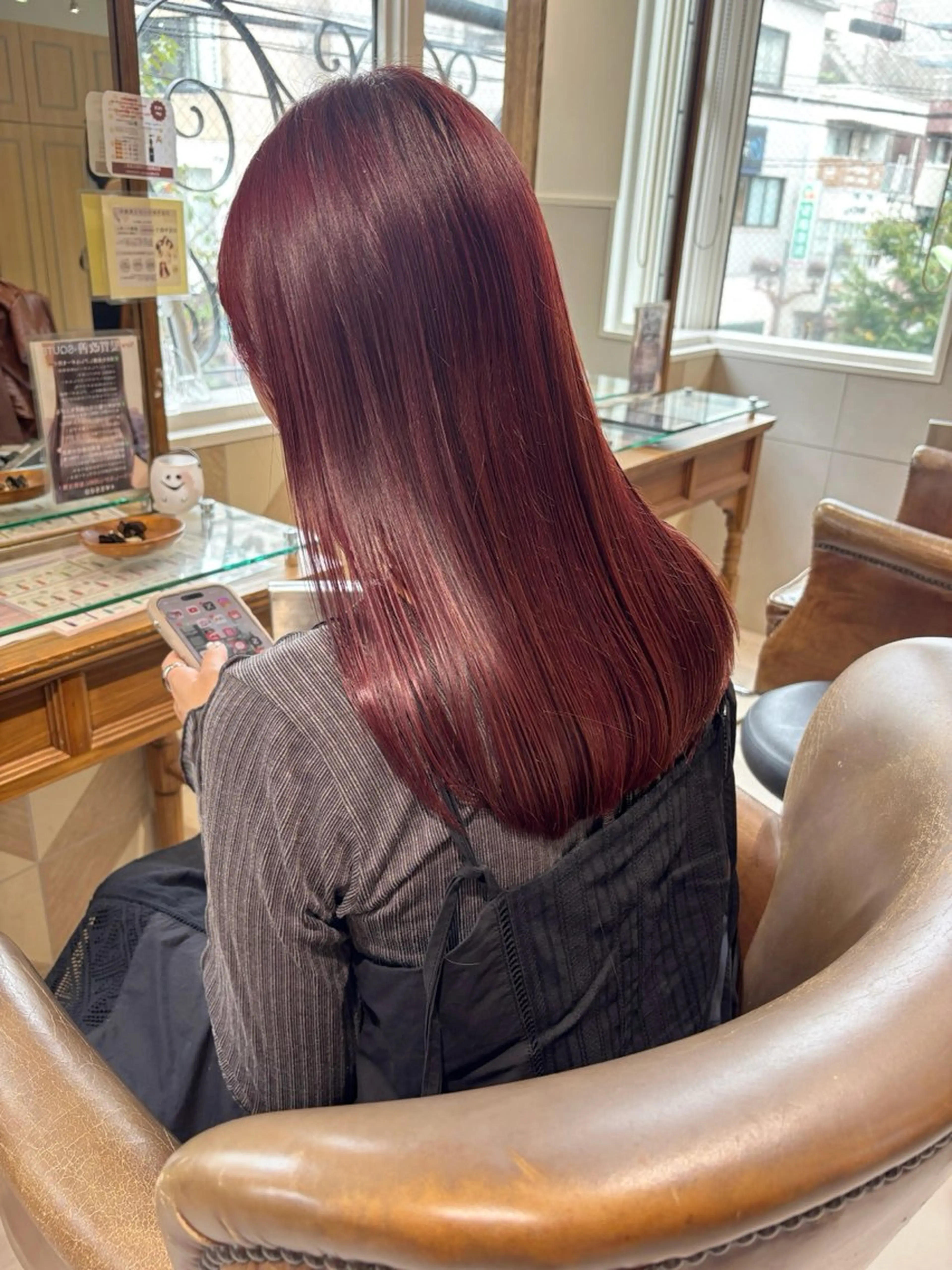 ミディアム カラー カット ヘアカラー 齋藤 咲のヘアスタイル