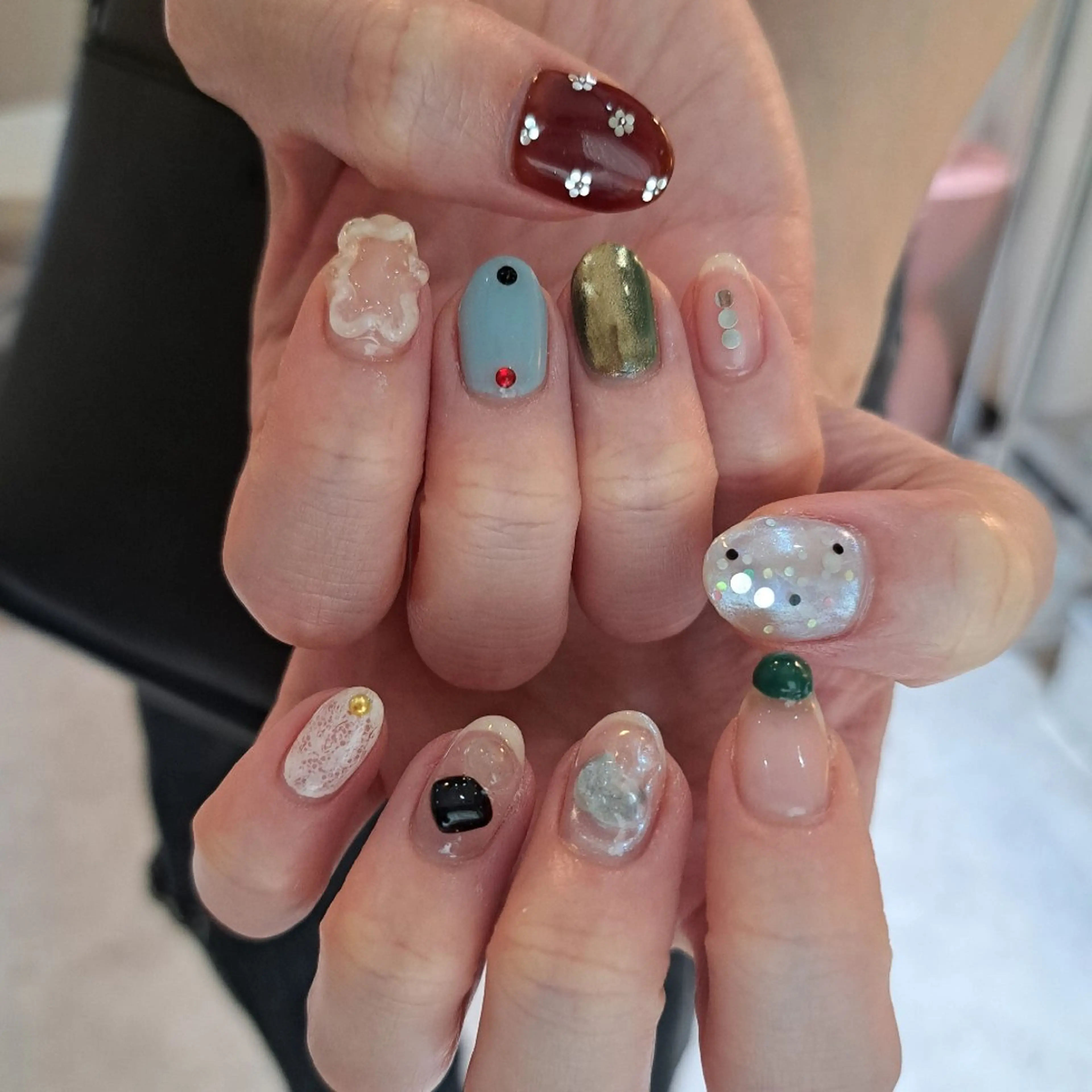 ネイル アートネイル ジェルネイル 持ち込み ぷっくりネイル Nail mood /アートし放題のネイルデザイン