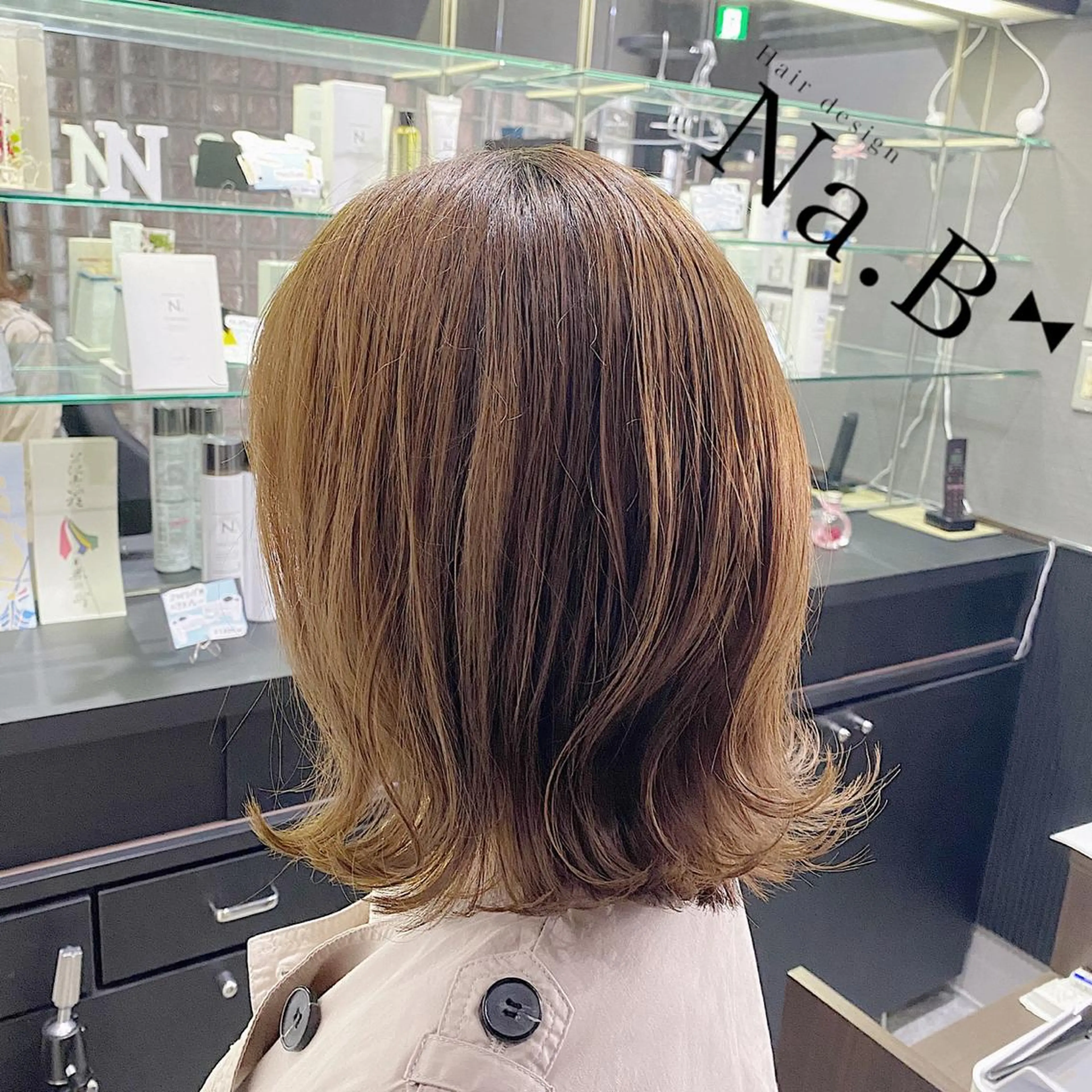 ミディアム カラー Hair design Na.B所属・ジユン 지윤のヘアスタイル