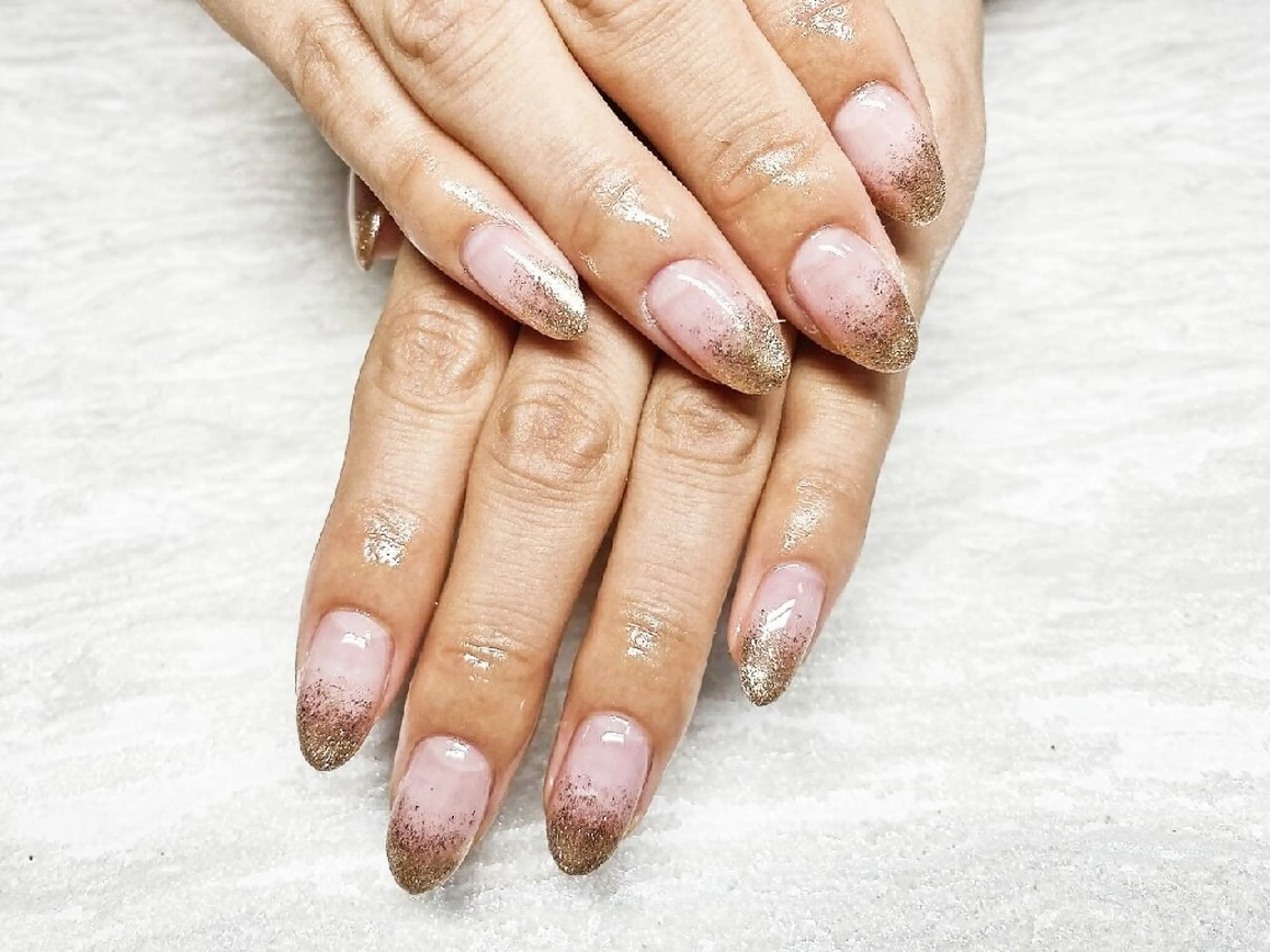 ネイル ラメ(グリッター) ラメグラデーション 夏ネイル JULIE NAILのネイルデザイン