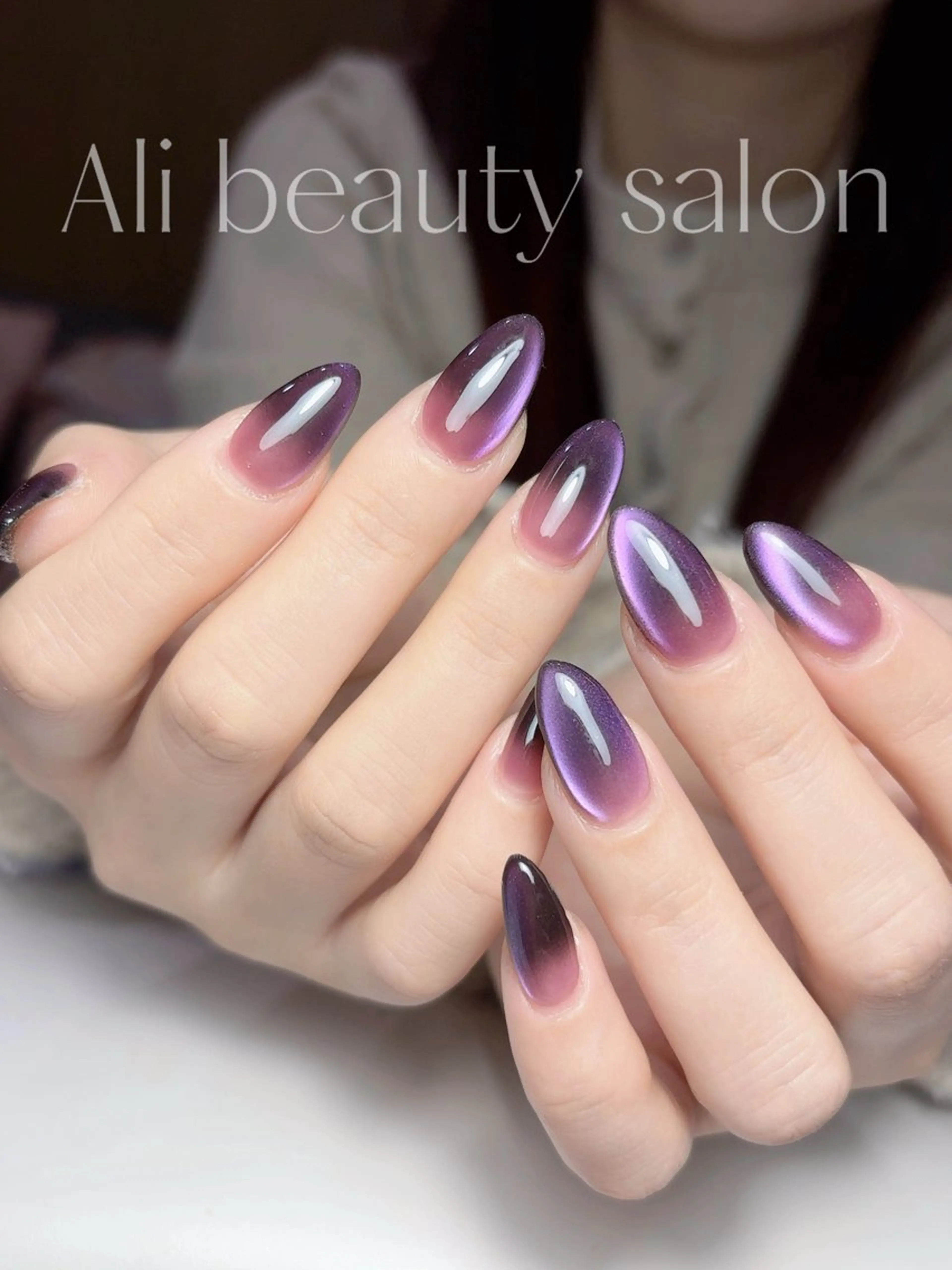 ネイル グラデーション マグネットネイル ハンドネイル Ali 新小岩 ネイル専門のネイルデザイン