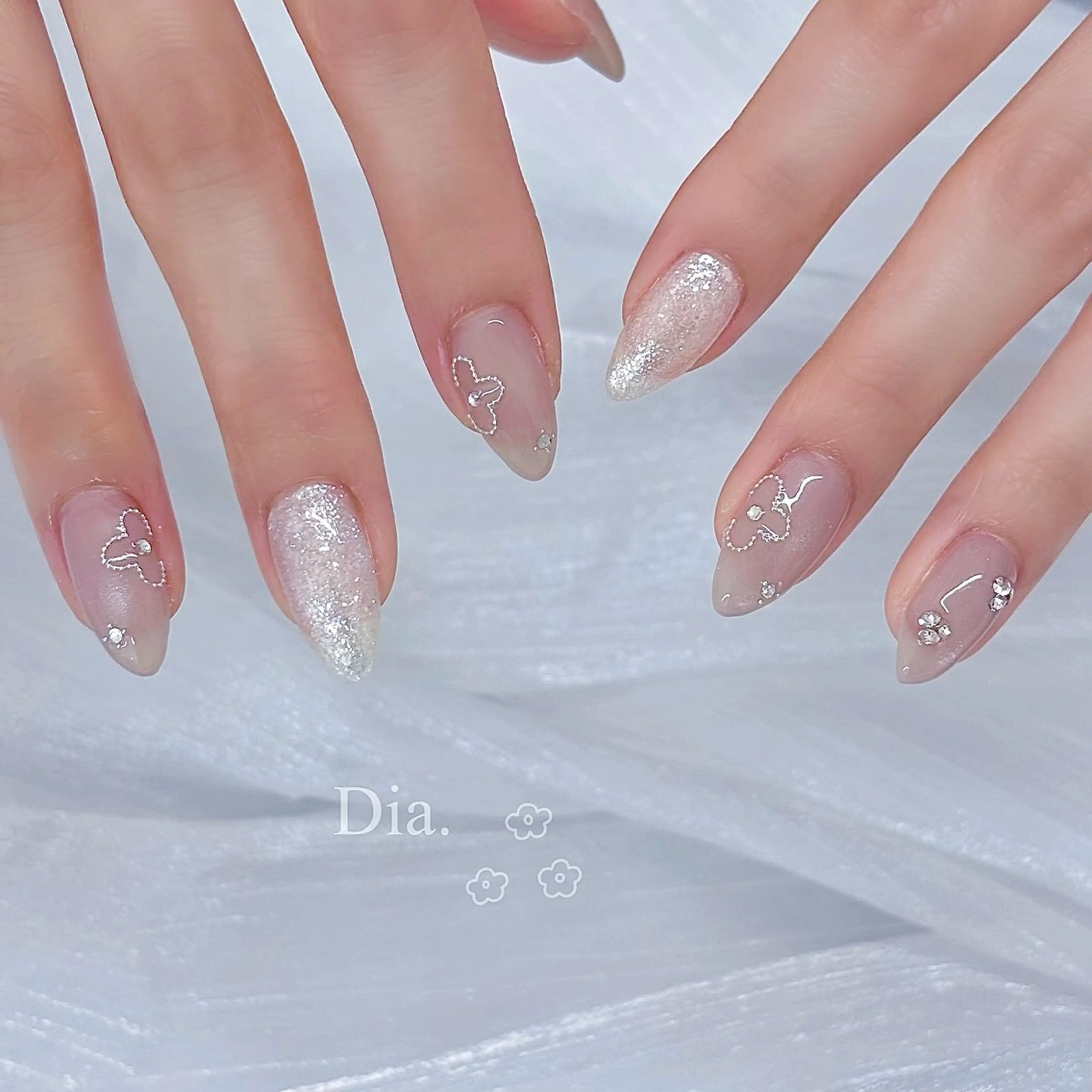 ネイル アートネイル ラメ(グリッター) ハンドネイル nail salon Dia.所属・minori 💎Dia.のネイルデザイン
