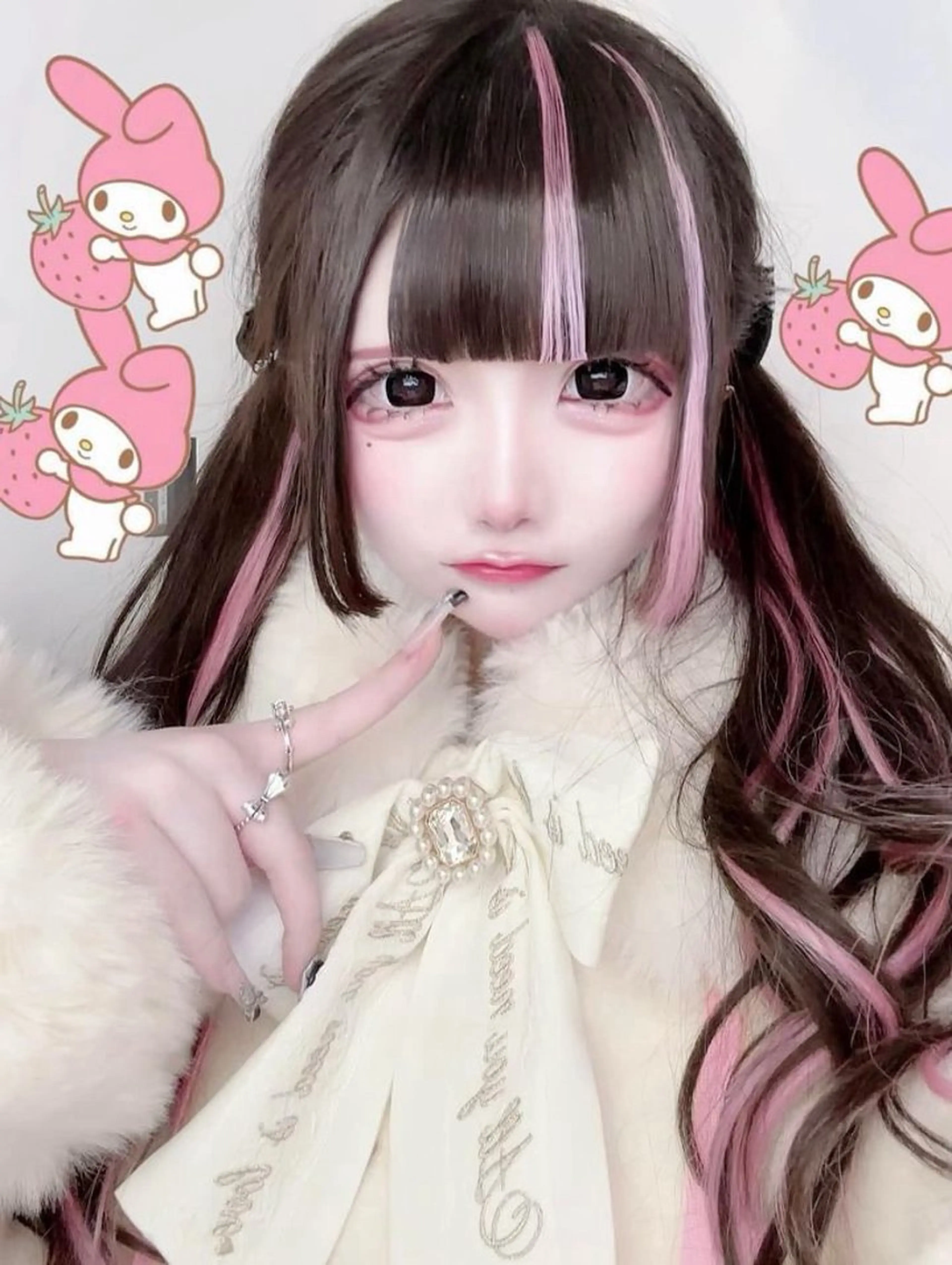 ロング カット エクステ ハイトーンエクステ 🎩カズキ🎩のヘアスタイル