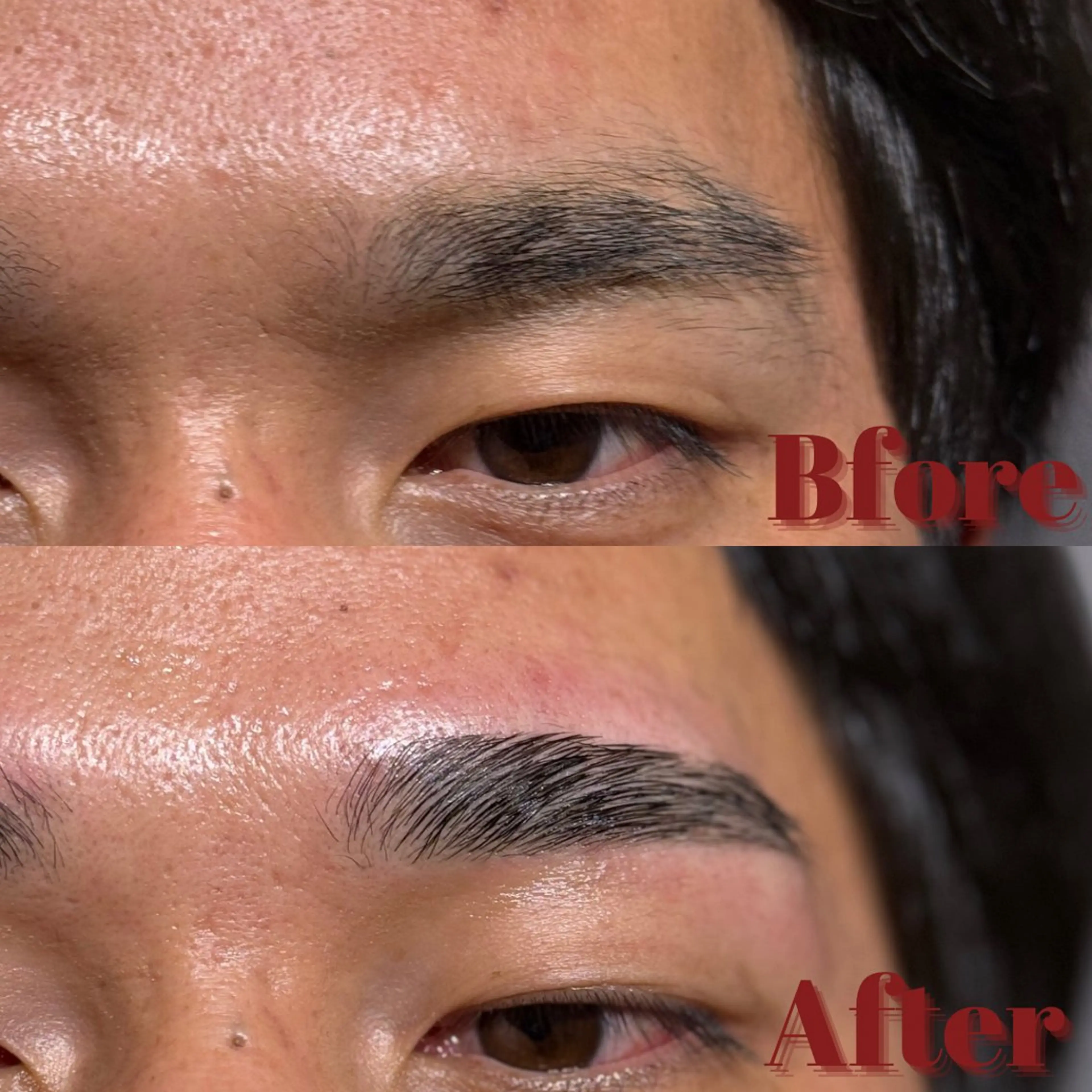 🌕《メンズ眉毛毛流れ矯正》🌕※眉カット・間引き込みの写真