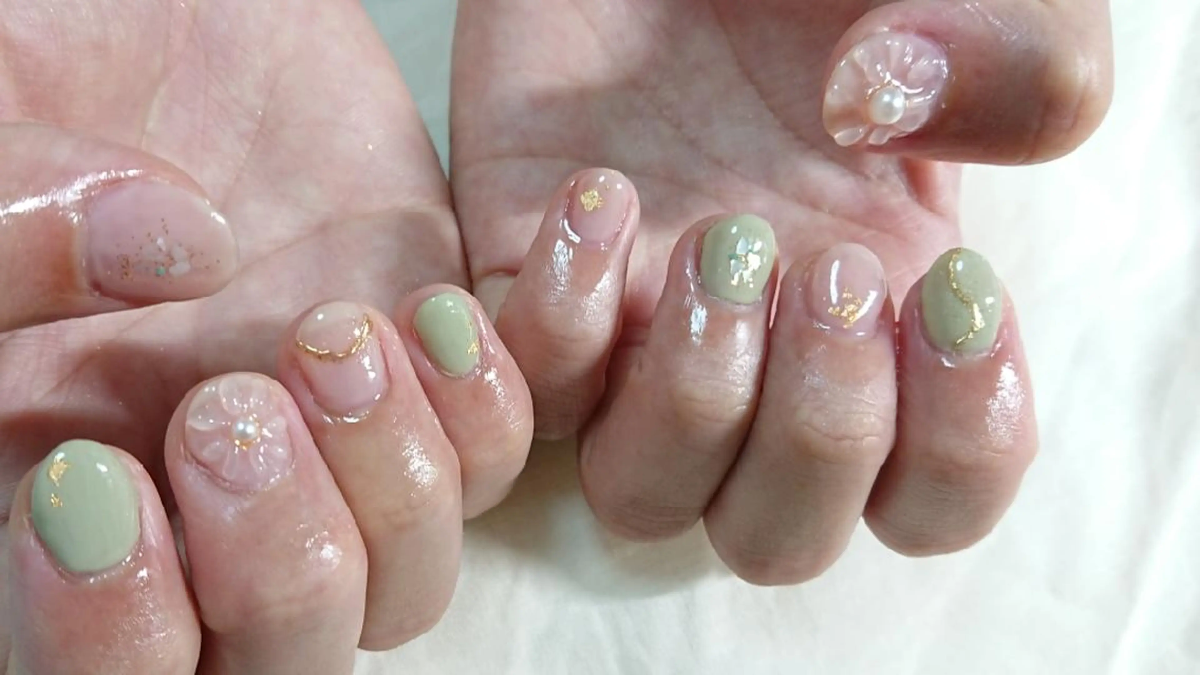 ネイル アートネイル 持ち込み shellnail さなえのネイルデザイン