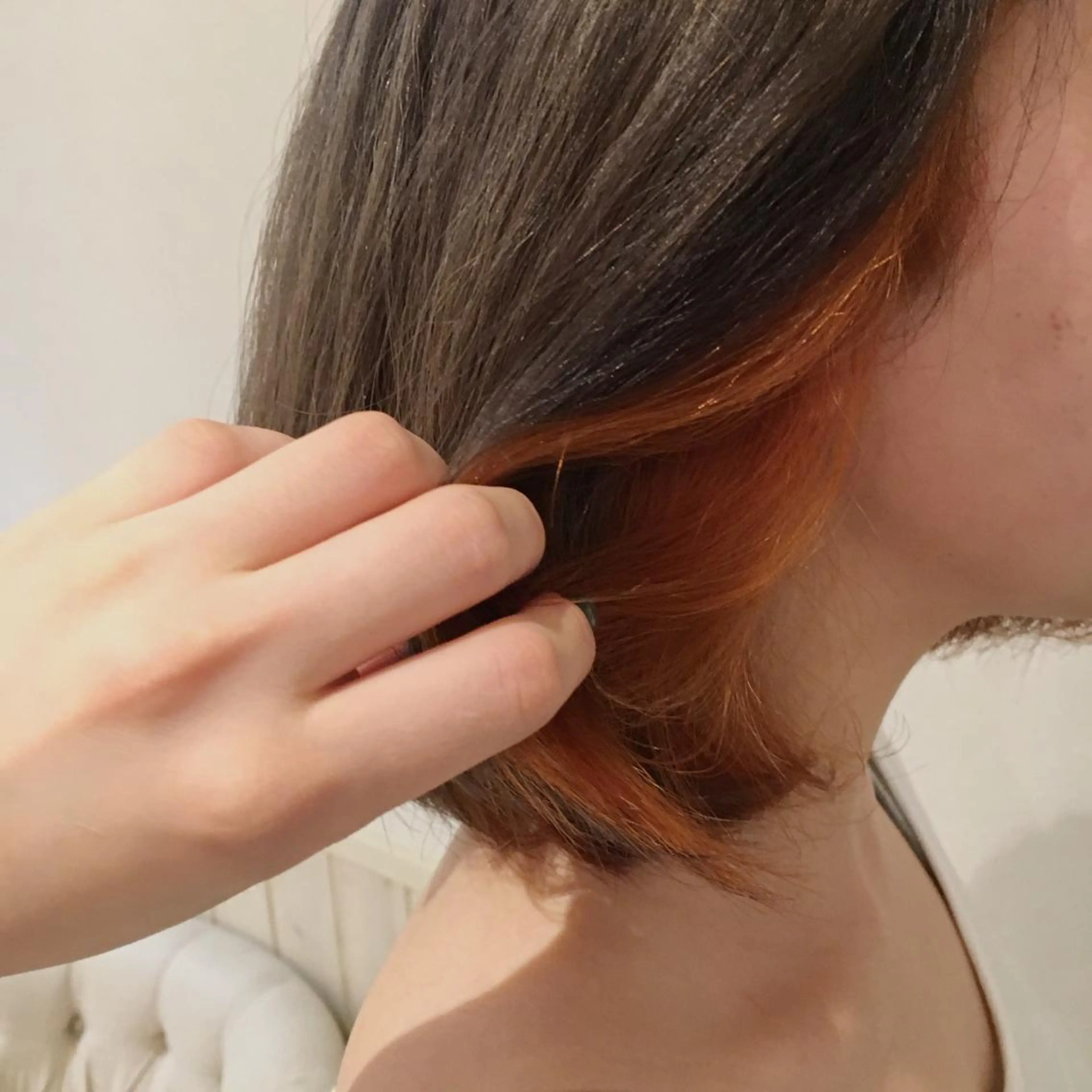 ミディアム カラー ヘアカラー 宮内 真乃のヘアスタイル