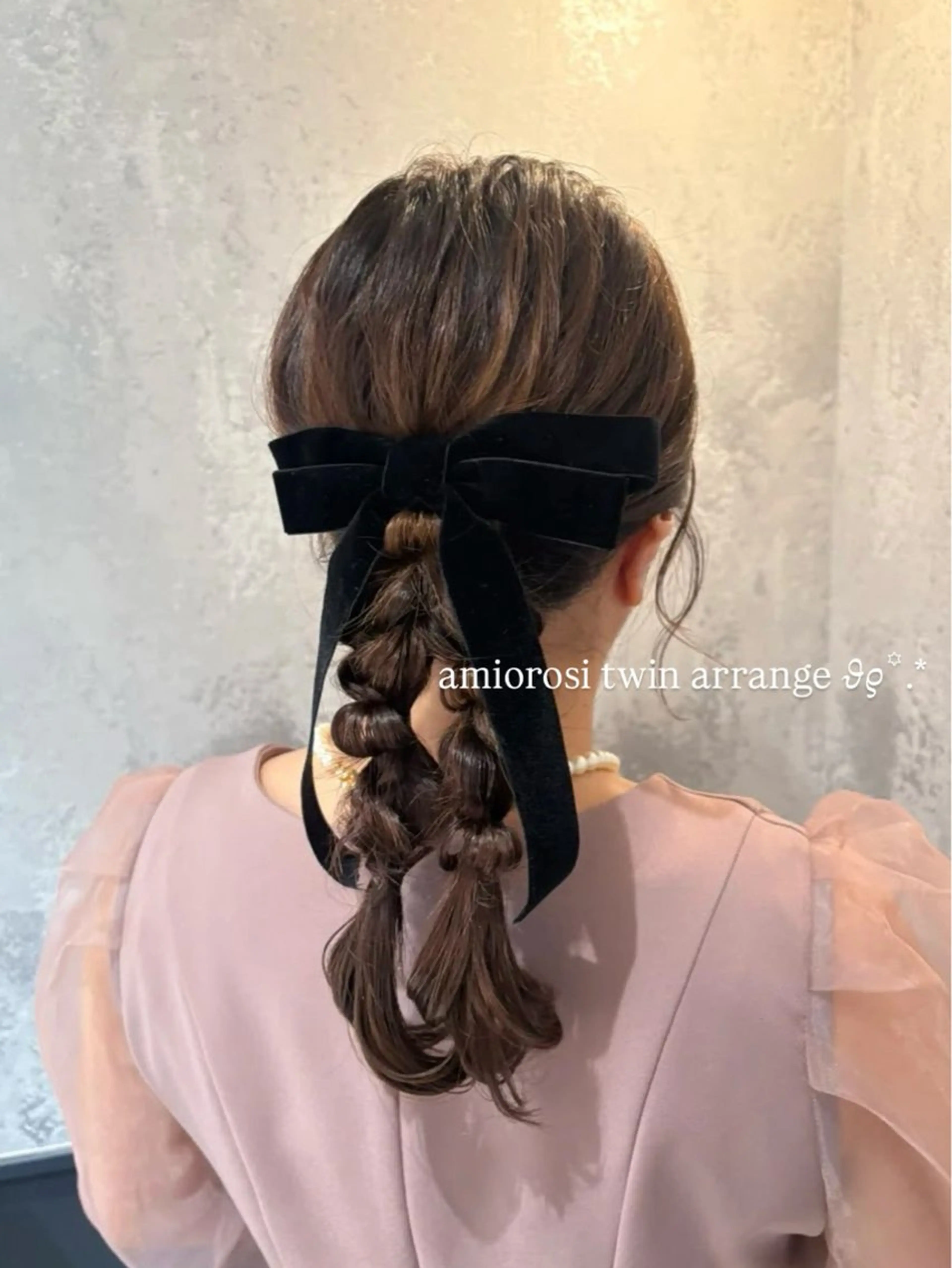 セミロング ヘアセット りんか/横浜/髪質 改善カラー/アレンジのヘアスタイル