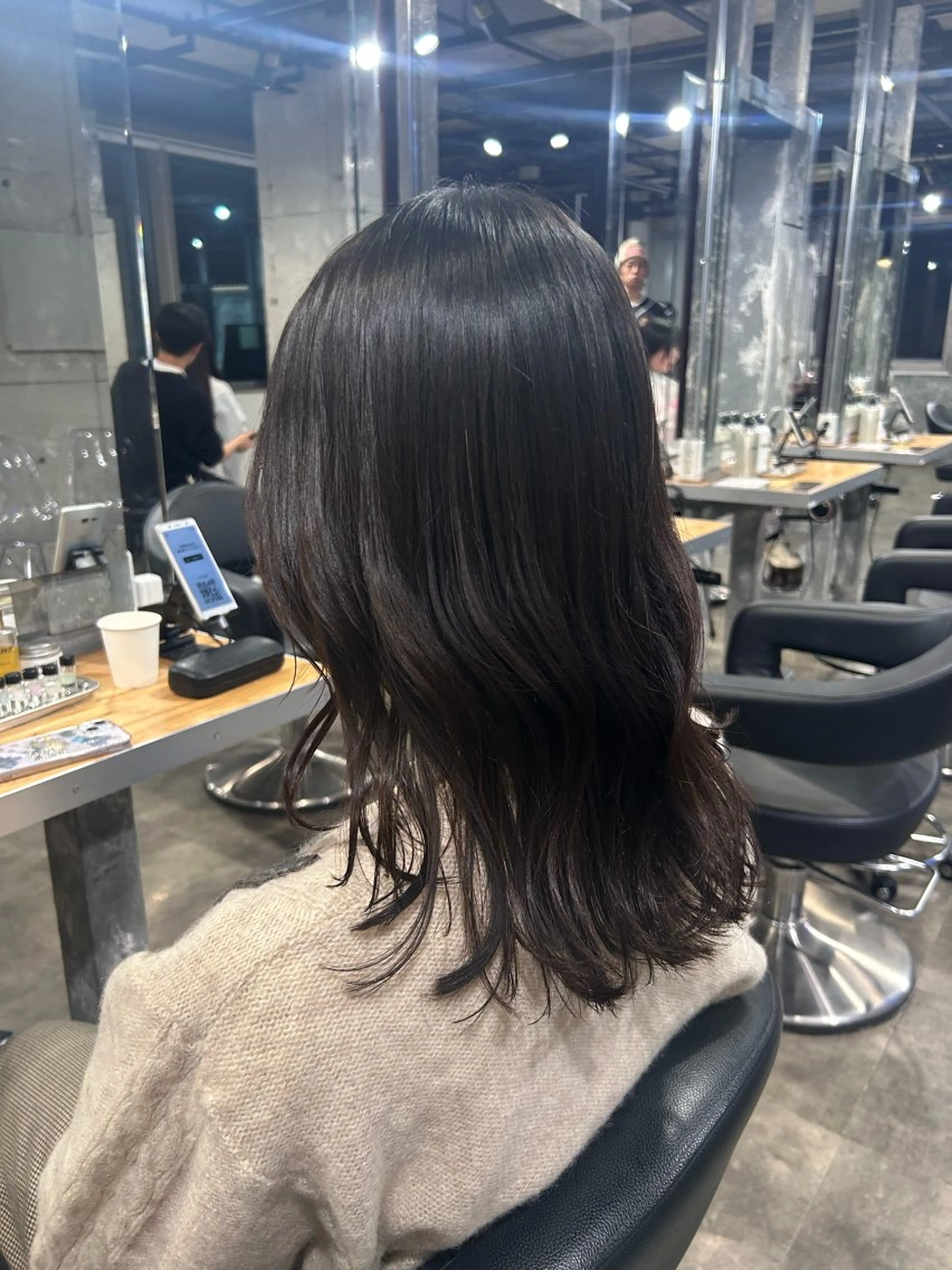 セミロング カット ヘアカラー トリートメント モデル募集💙韓国 スタイル💙亜子のヘアスタイル