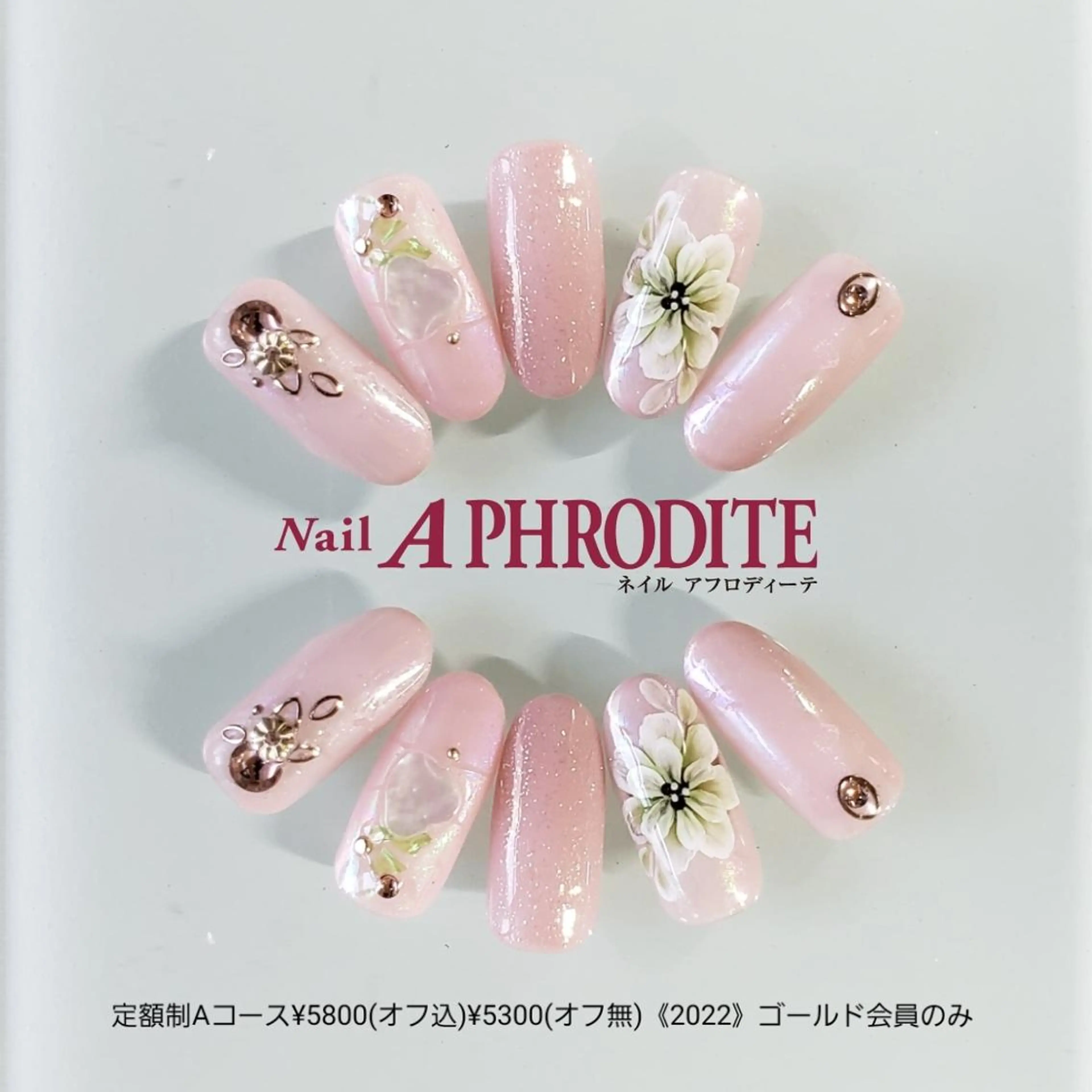 ネイル アートネイル ジェルネイル 持ち込み ソフトジェル ハンドネイル Nail  Aphroditeのネイルデザイン