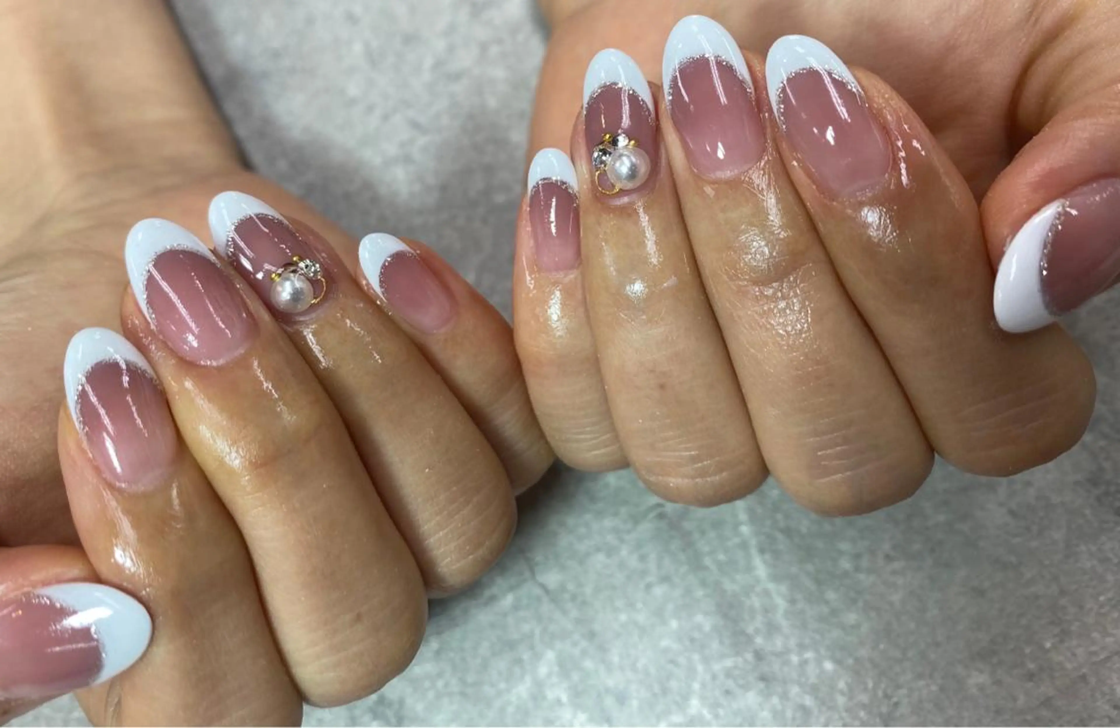 ネイル フレンチネイル ピンク ピンクベージュ ハンドネイル ハンドケア FASTNAIL PLUS 新宿店のネイルデザイン